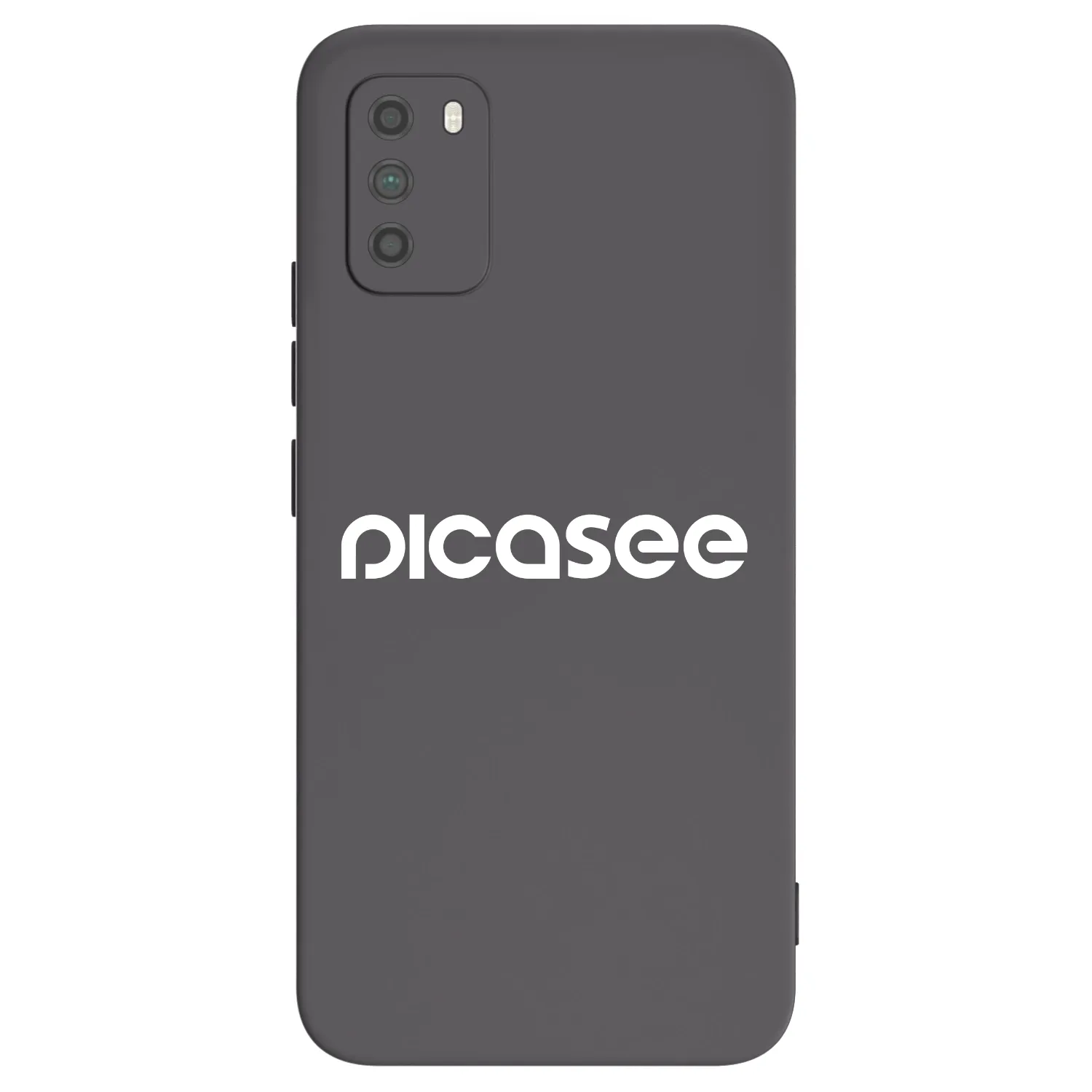 Picasee silikónový čierny obal pre Xiaomi Poco M3 - Picasee - new logo - white