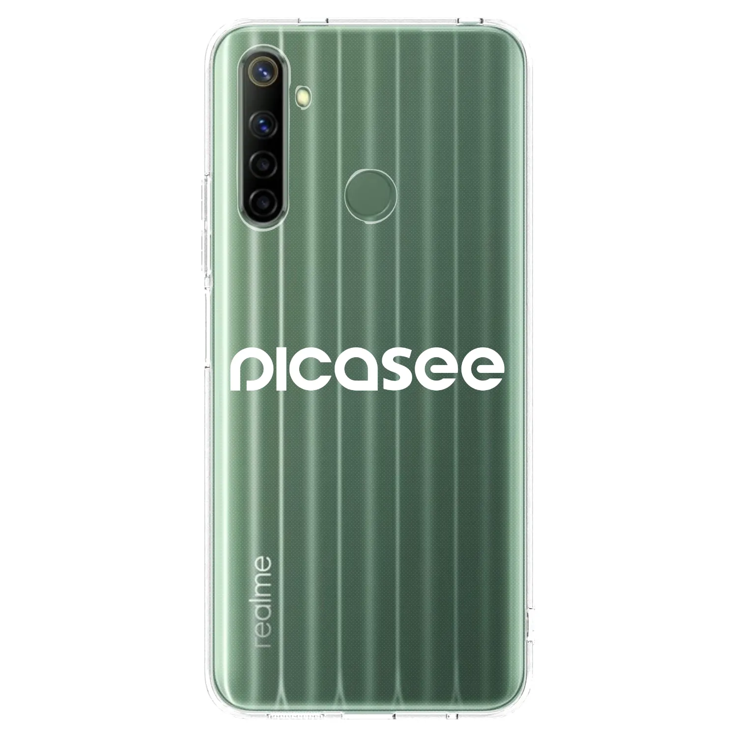 Picasee silikónový prehľadný obal pre Realme 6i - Picasee - new logo - white