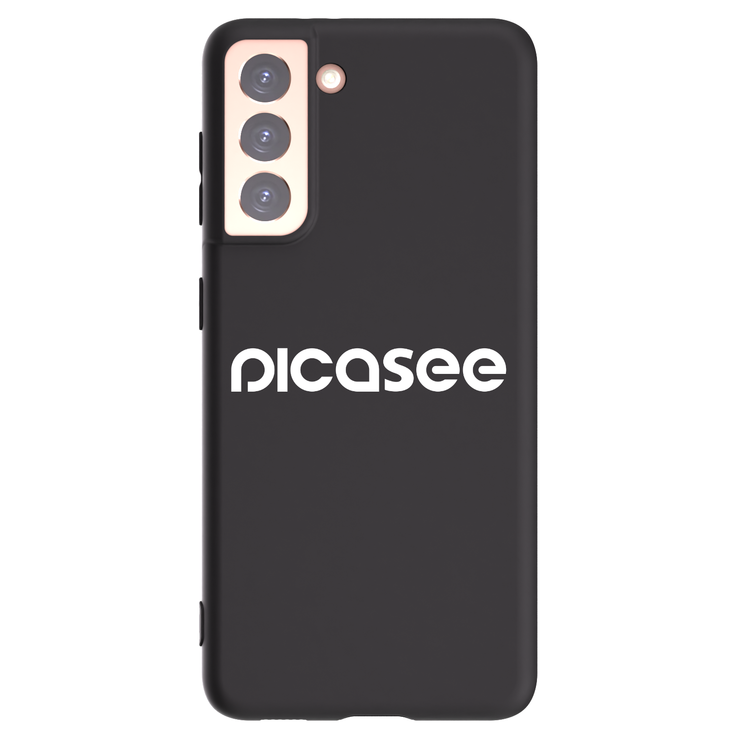 Silikónový čierny obal pre Samsung Galaxy S21 5G G991B - Picasee - new logo - white
