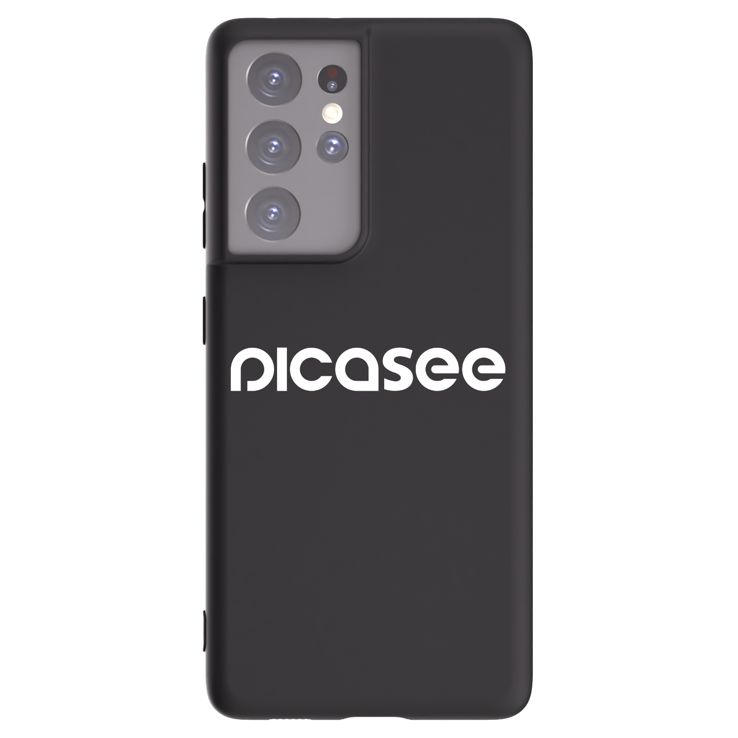 Picasee silikónový čierny obal pre Samsung Galaxy S21 Ultra 5G G998B - Picasee - new logo - white