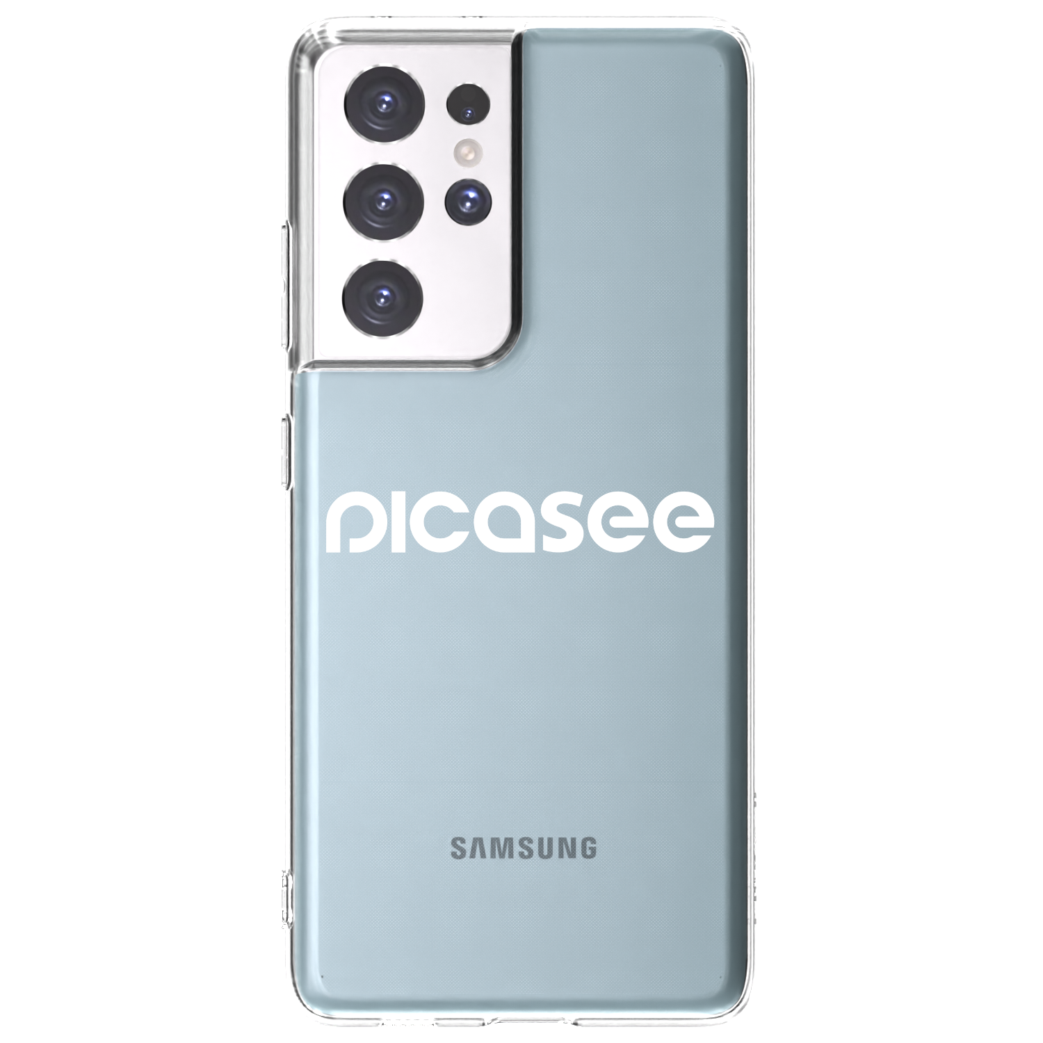 Picasee silikónový prehľadný obal pre Samsung Galaxy S21 Ultra 5G G998B - Picasee - new logo - white