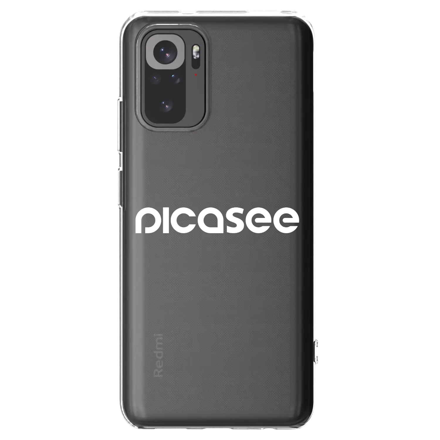 Picasee silikónový prehľadný obal pre Xiaomi Redmi Note 10 - Picasee - new logo - white