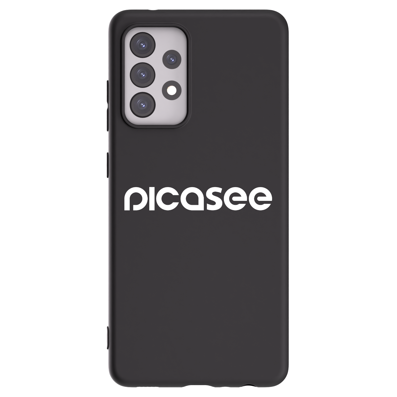 Picasee silikónový čierny obal pre Samsung Galaxy A52 5G A525F - Picasee - new logo - white