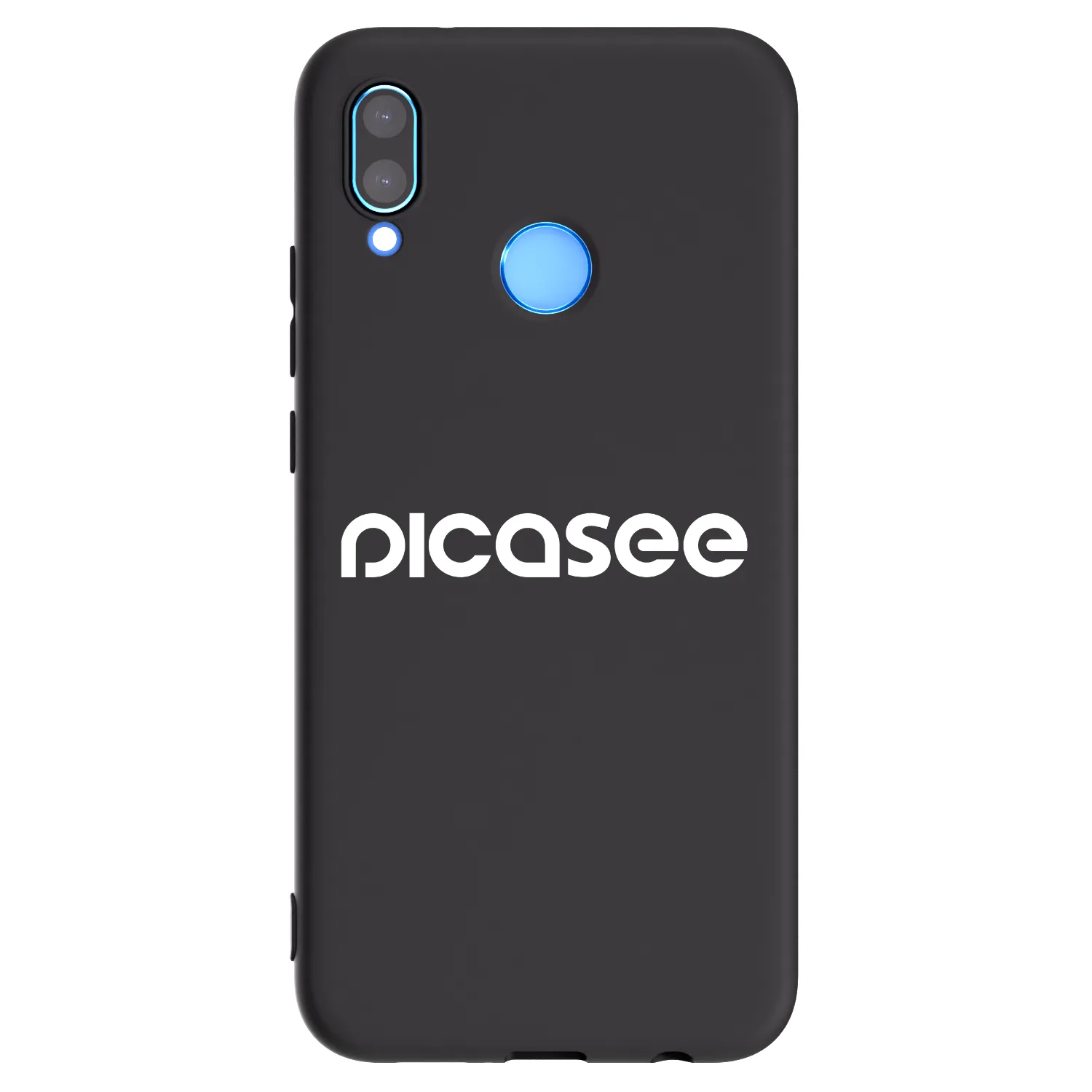 Picasee silikónový čierny obal pre Huawei P20 Lite - Picasee - new logo - white