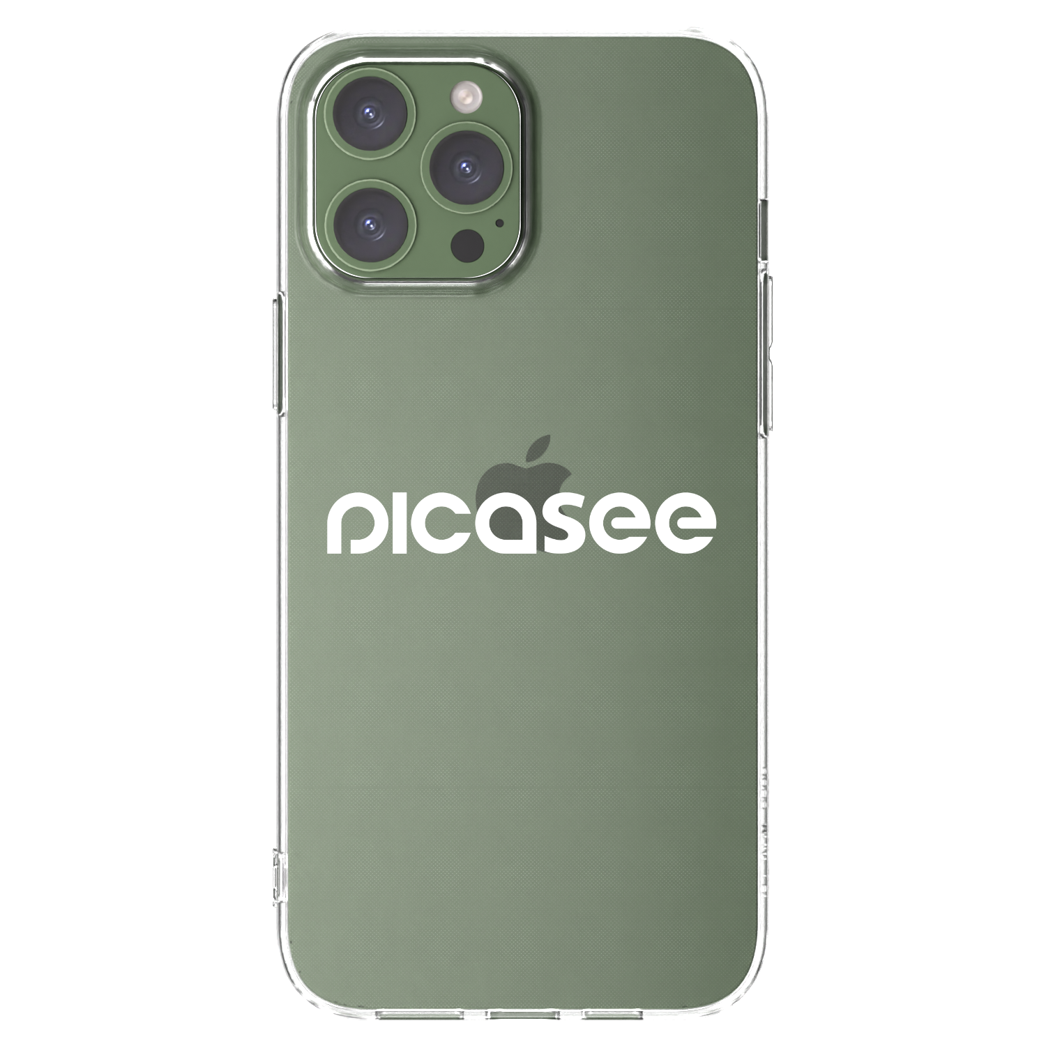 Silikónový prehľadný obal pre Apple iPhone 13 Pro Max - Picasee - new logo - white