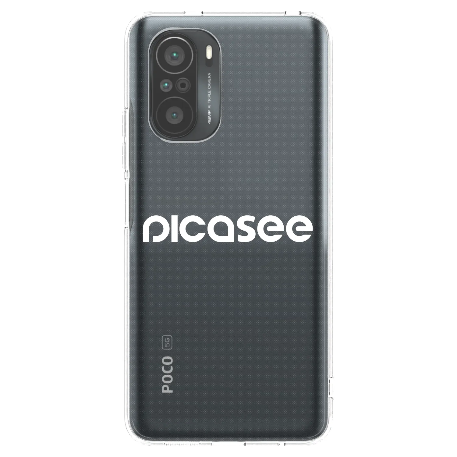 Picasee silikónový prehľadný obal pre Xiaomi Poco F3 - Picasee - new logo - white