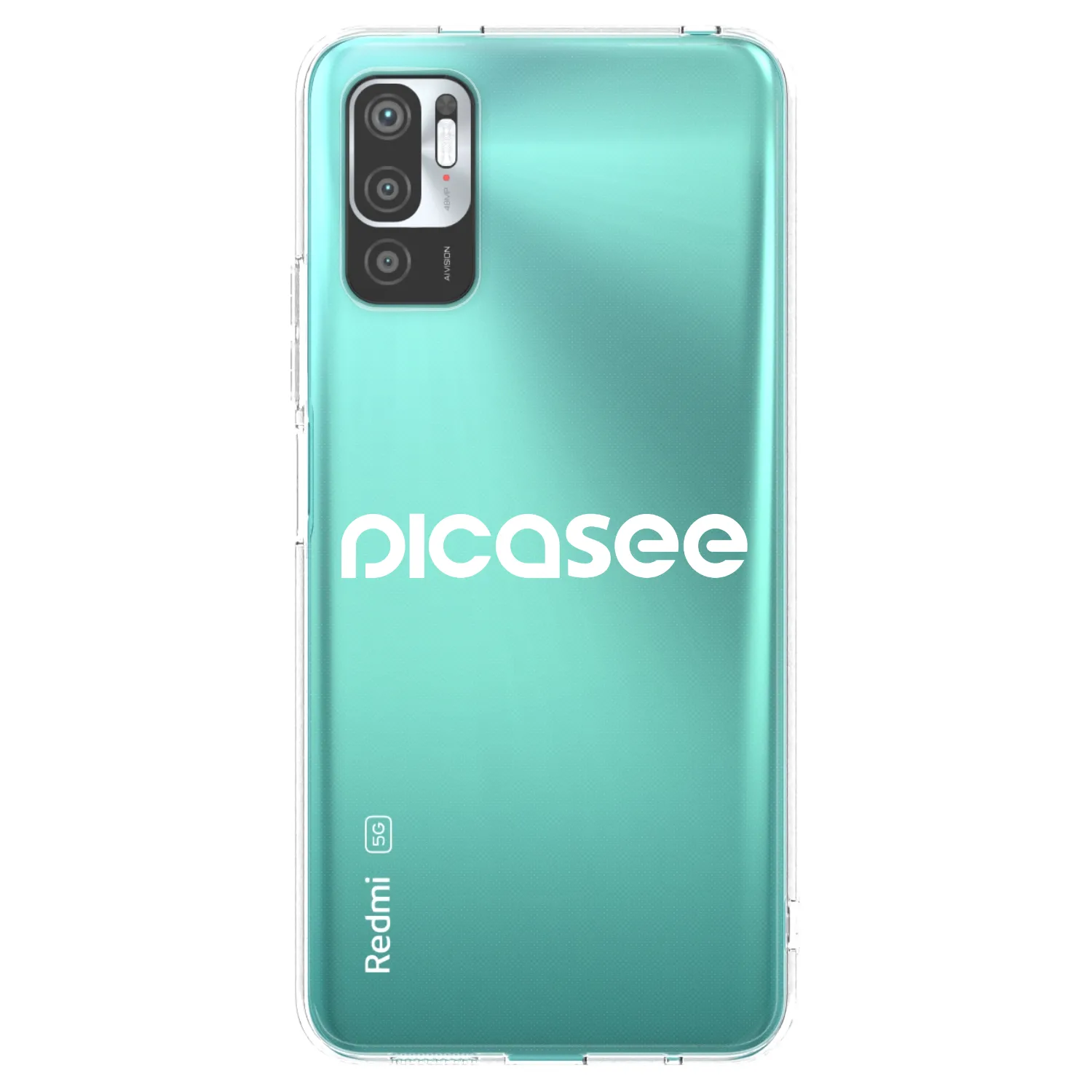 Picasee silikónový prehľadný obal pre Xiaomi Redmi Note 10 5G - Picasee - new logo - white