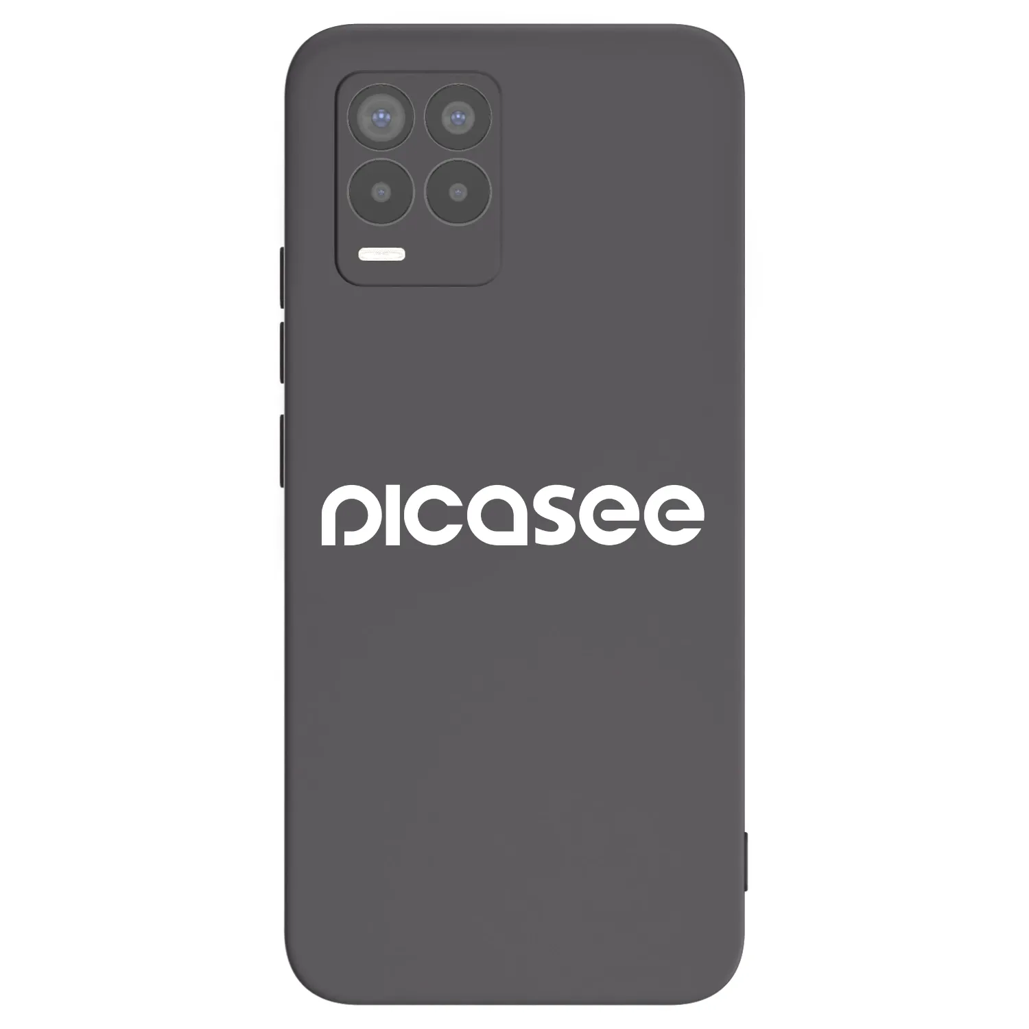 Picasee silikónový čierny obal pre Realme 8 4G - Picasee - new logo - white