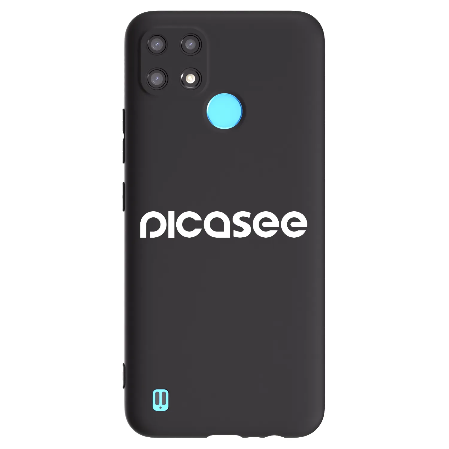 Picasee silikónový čierny obal pre Realme C21 - Picasee - new logo - white