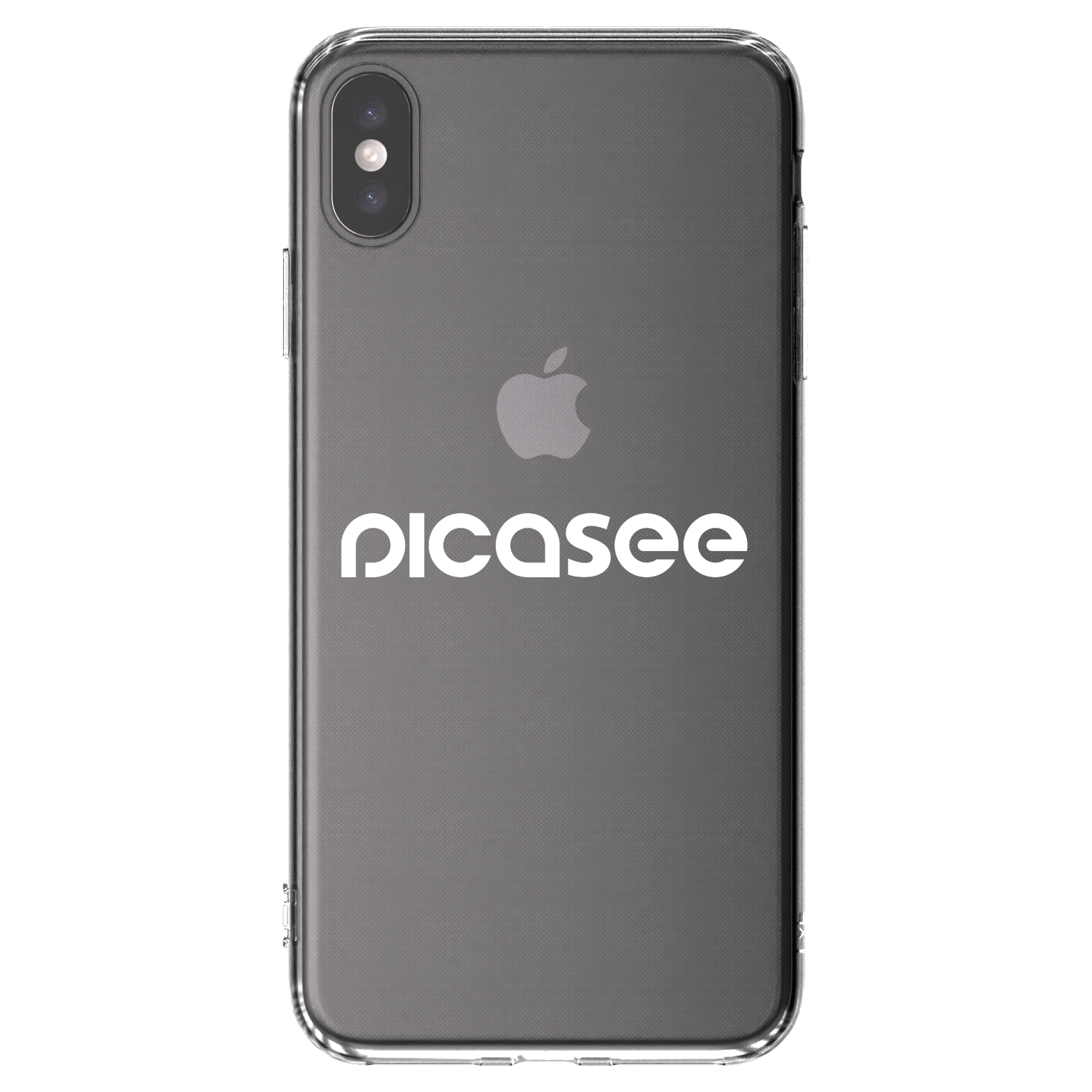 Picasee silikónový prehľadný obal pre Apple iPhone XS Max - Picasee - new logo - white