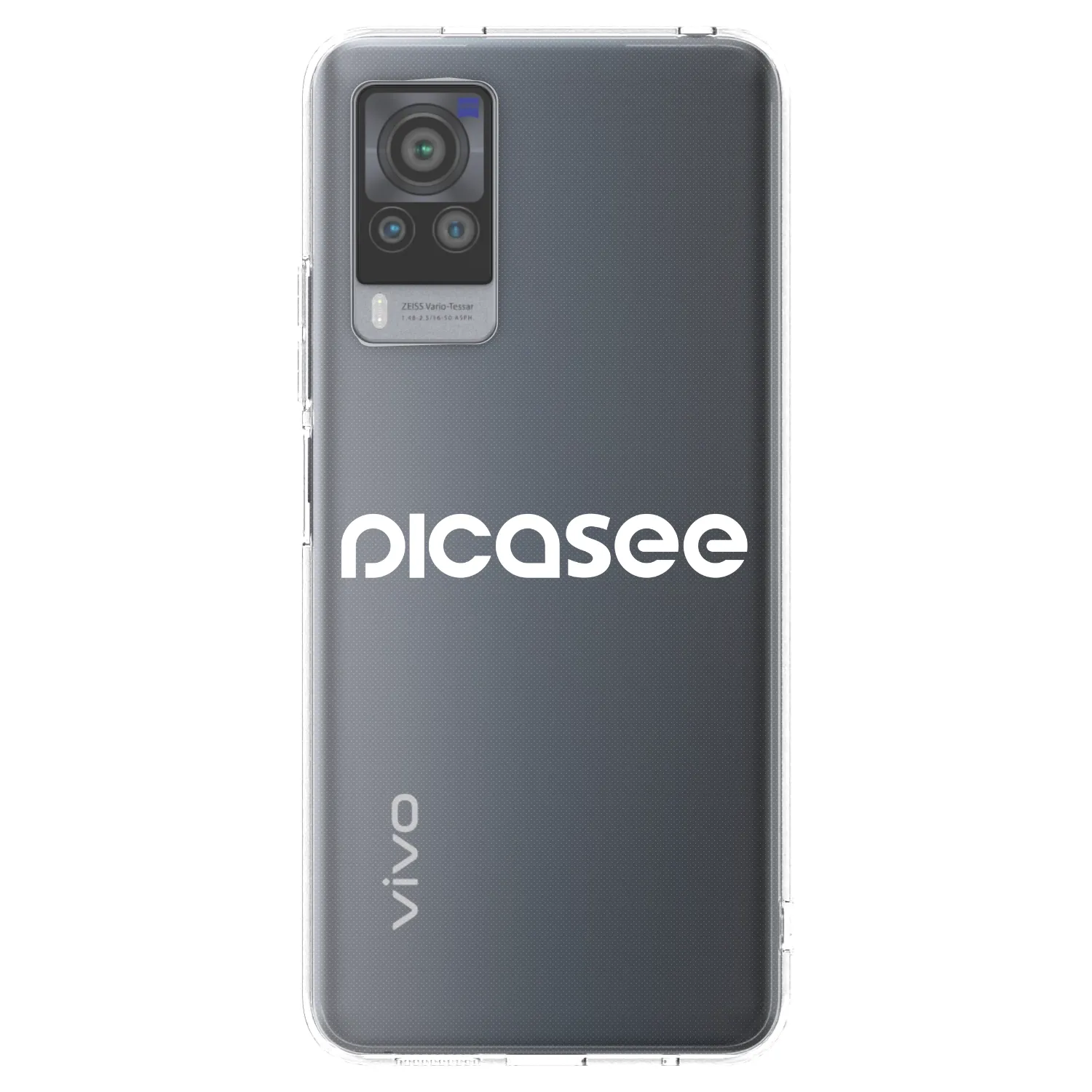 Picasee silikónový prehľadný obal pre Vivo X60 Pro 5G - Picasee - new logo - white