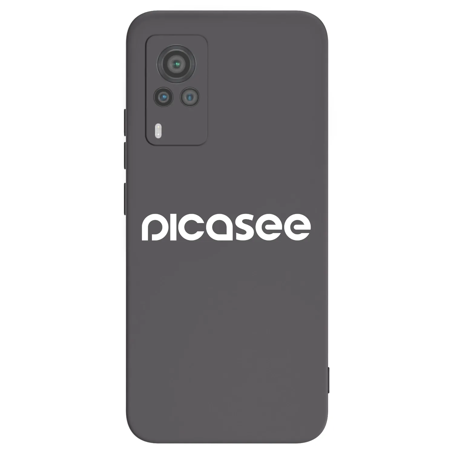 Picasee silikónový čierny obal pre Vivo X60 Pro 5G - Picasee - new logo - white