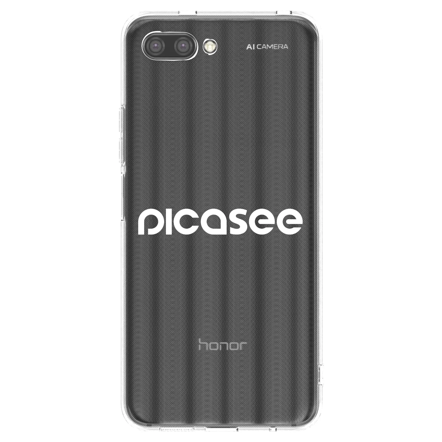 Picasee silikónový prehľadný obal pre Honor 10 - Picasee - new logo - white