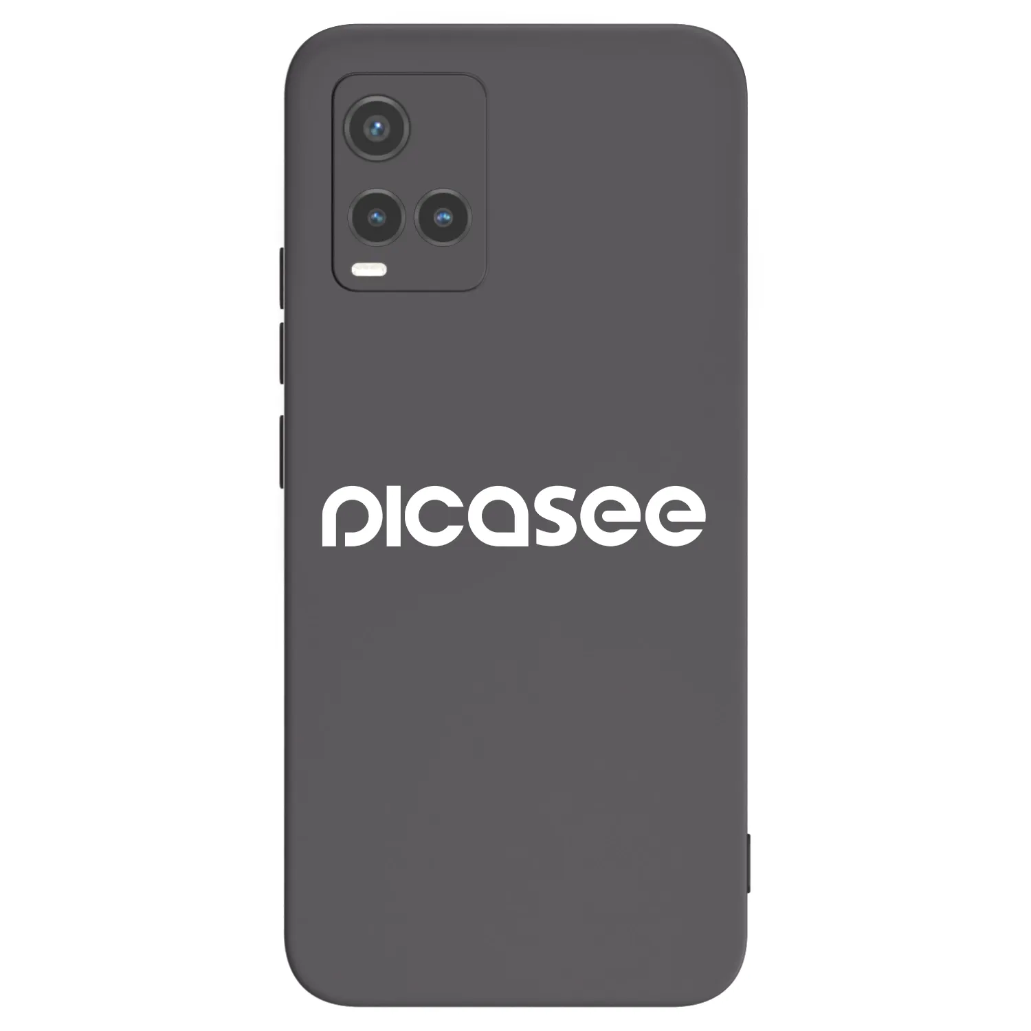 Picasee silikónový čierny obal pre Vivo Y33s - Picasee - new logo - white