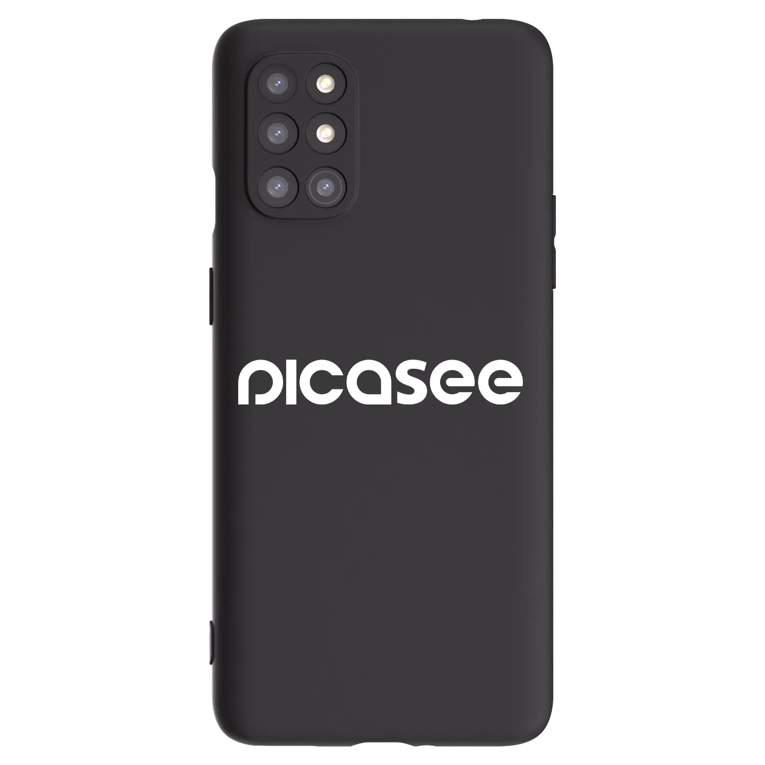 Picasee silikónový čierny obal pre OnePlus 8T - Picasee - new logo - white