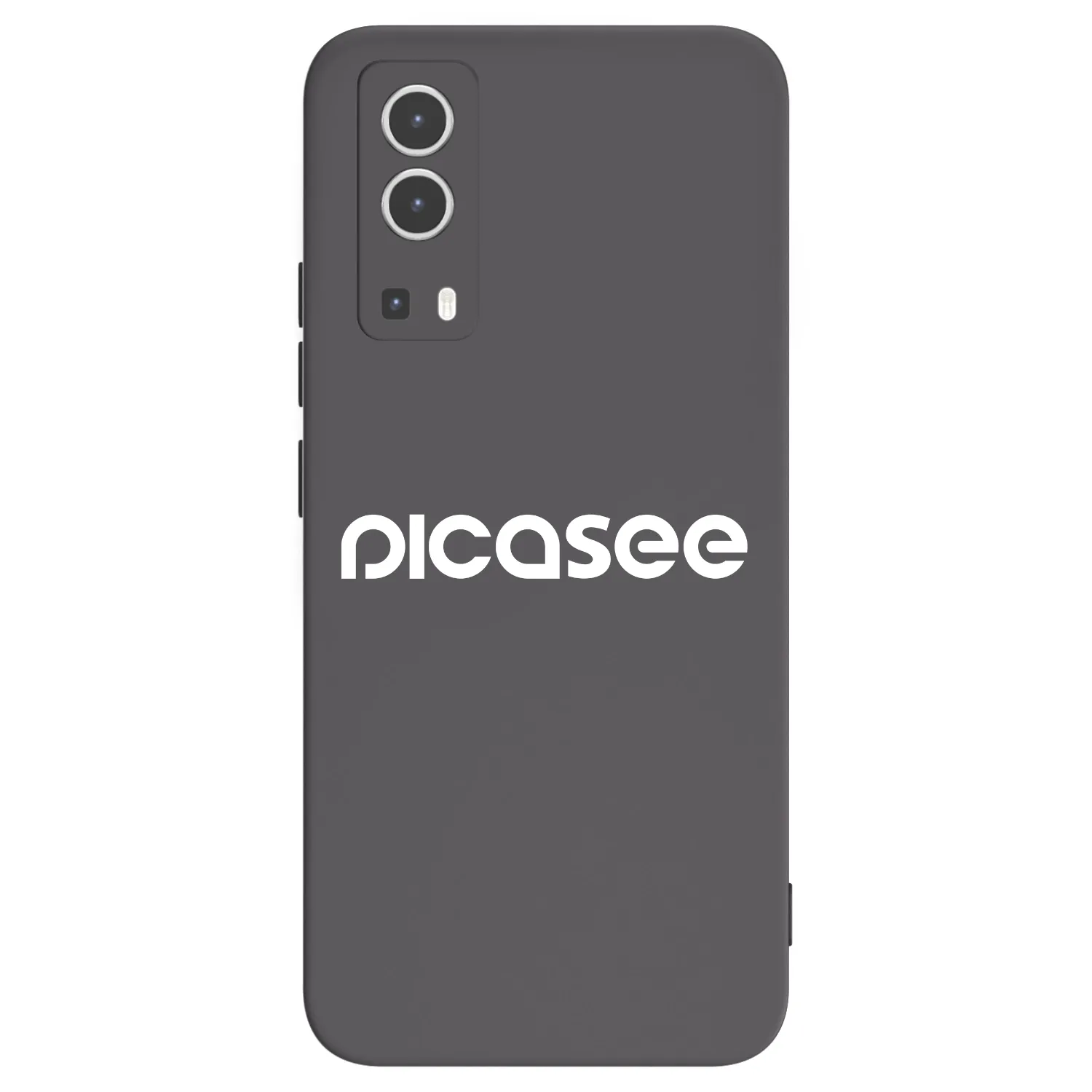 Picasee silikónový čierny obal pre Vivo Y72 5G - Picasee - new logo - white