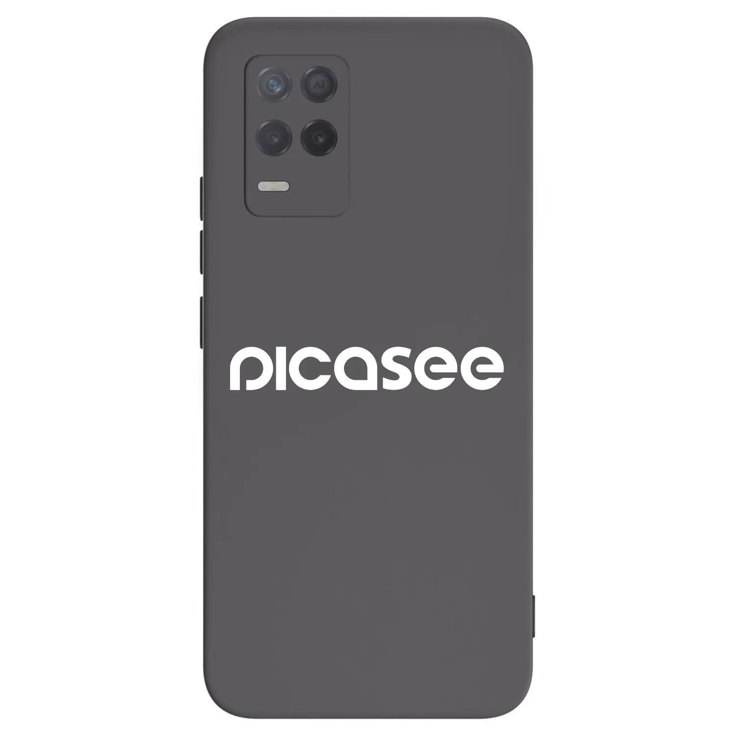 Picasee silikónový čierny obal pre Realme 8 5G - Picasee - new logo - white