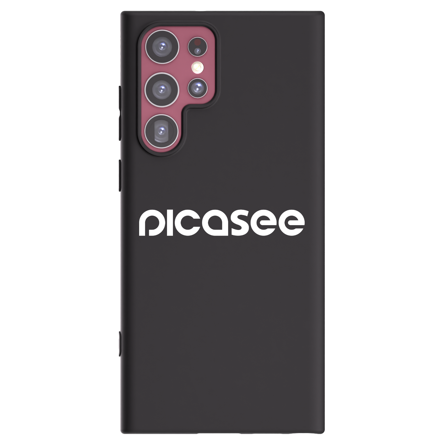 Picasee silikónový čierny obal pre Samsung Galaxy S22 Ultra 5G - Picasee - new logo - white