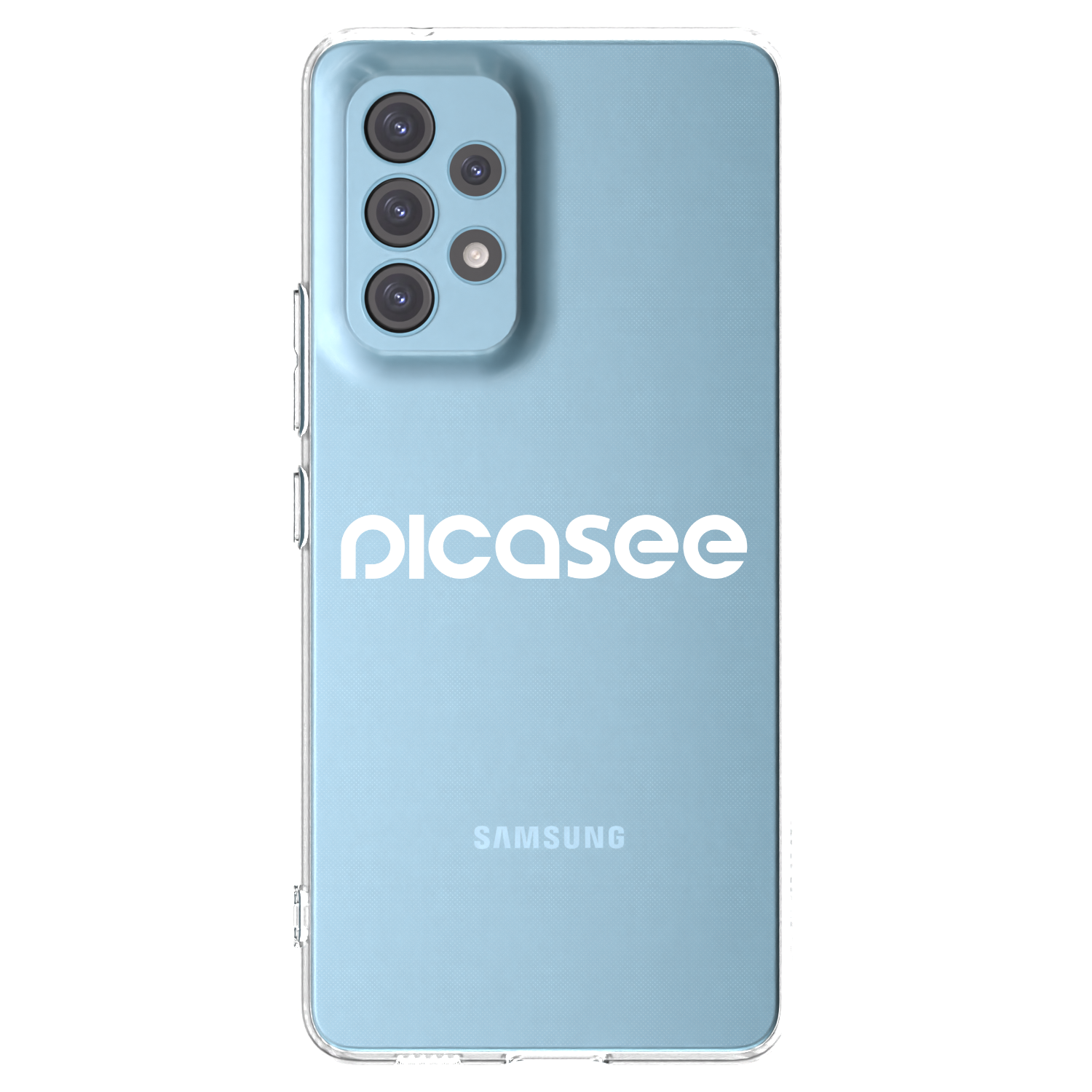 Silikónový prehľadný obal pre Samsung Galaxy A53 5G A536 - Picasee - new logo - white