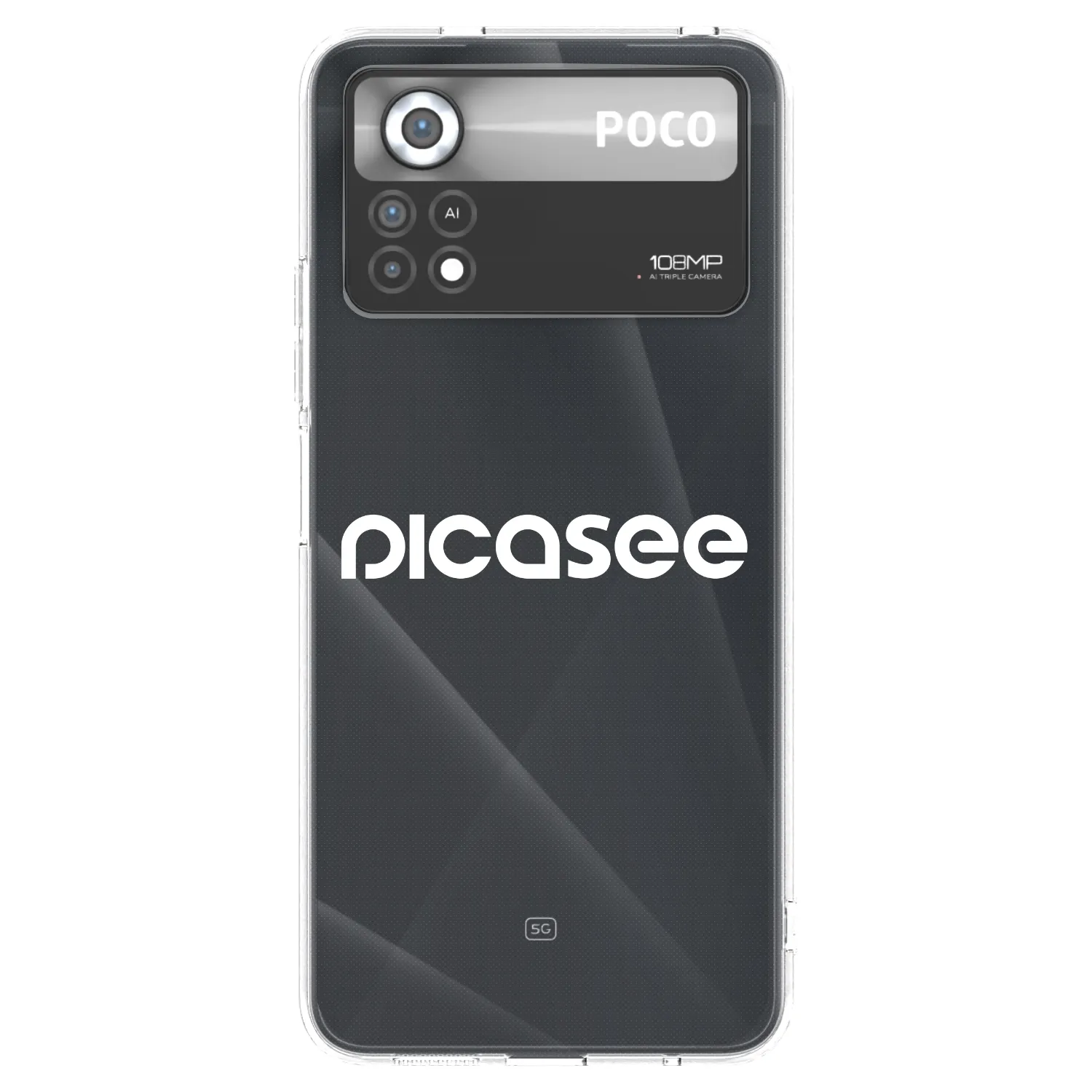 Picasee silikónový prehľadný obal pre Xiaomi Poco X4 Pro 5G - Picasee - new logo - white