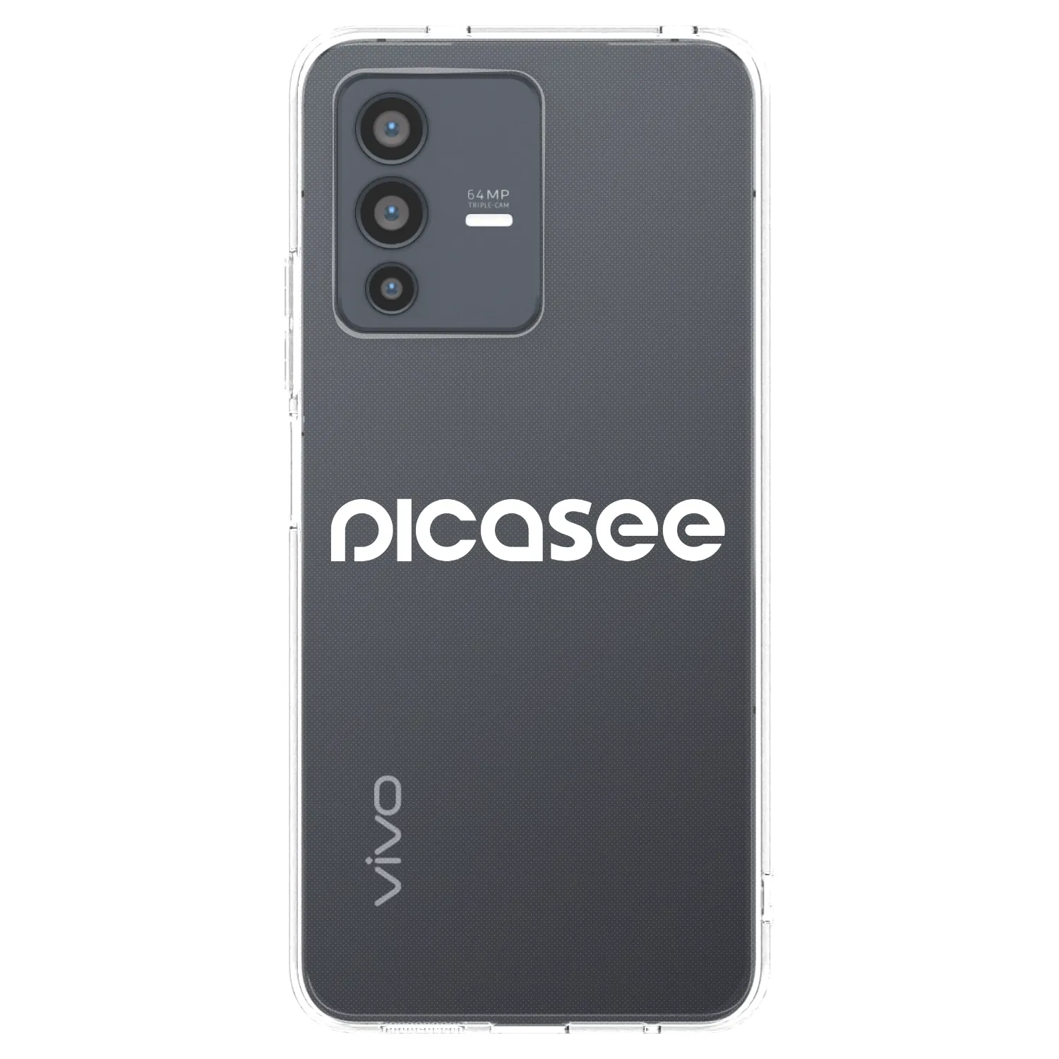 Picasee silikónový prehľadný obal pre Vivo V23 5G - Picasee - new logo - white