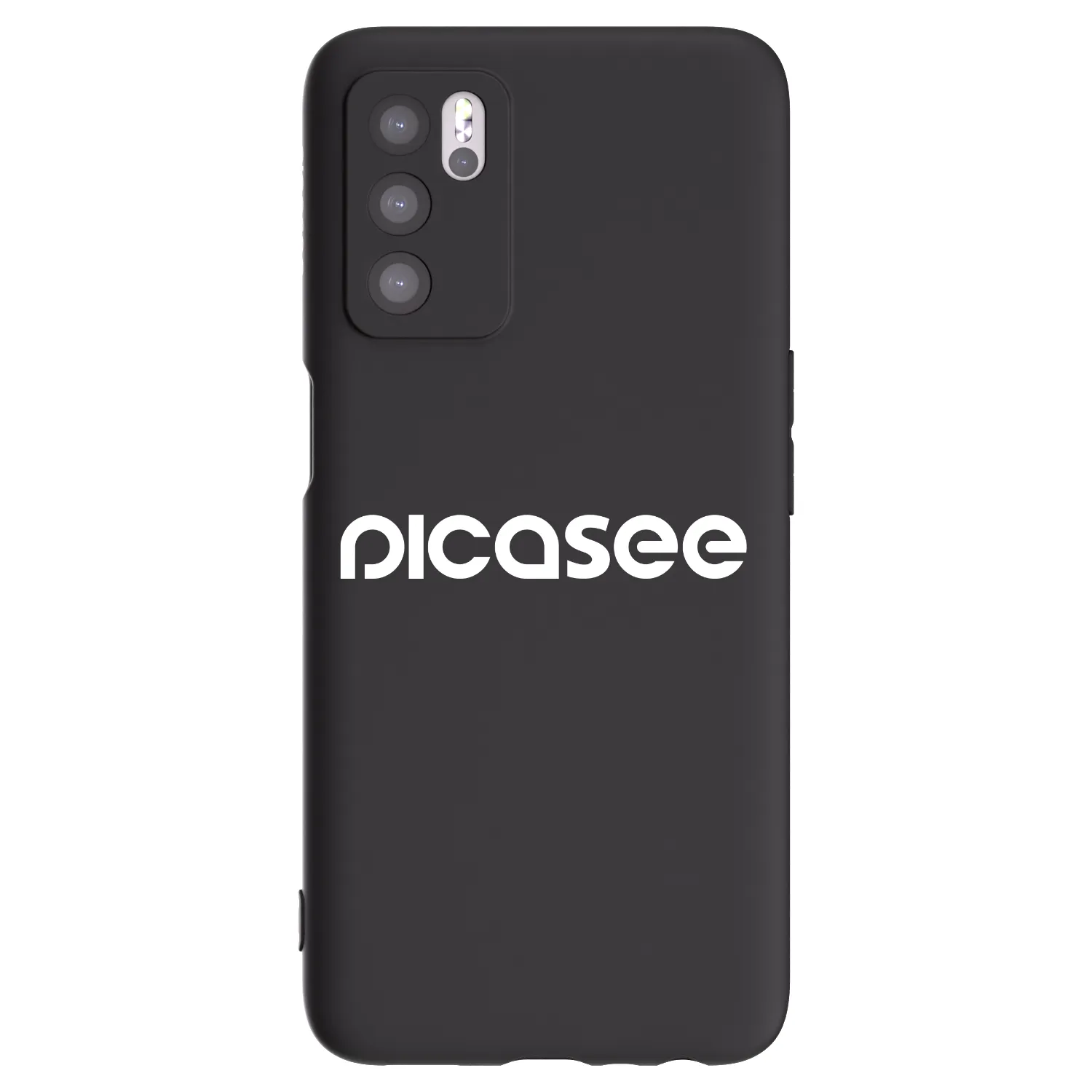 Picasee silikónový čierny obal pre OPPO A16s - Picasee - new logo - white