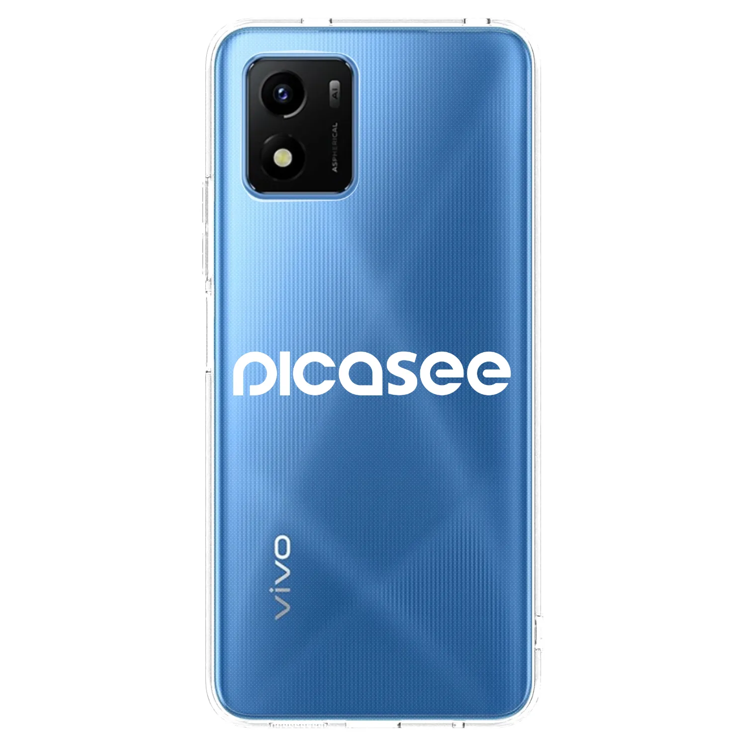 Picasee silikónový prehľadný obal pre Vivo Y01 - Picasee - new logo - white