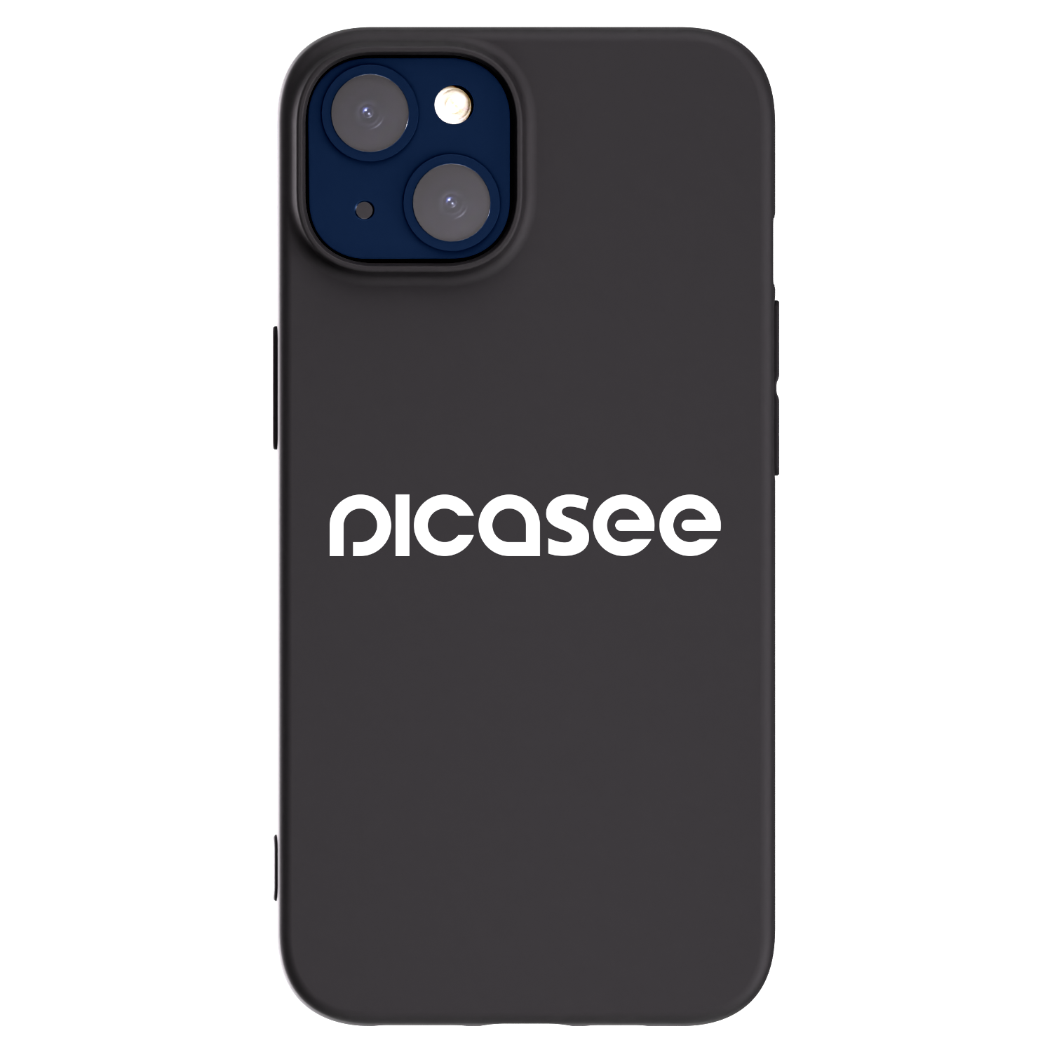 Silikónový čierny obal pre Apple iPhone 14 - Picasee - new logo - white