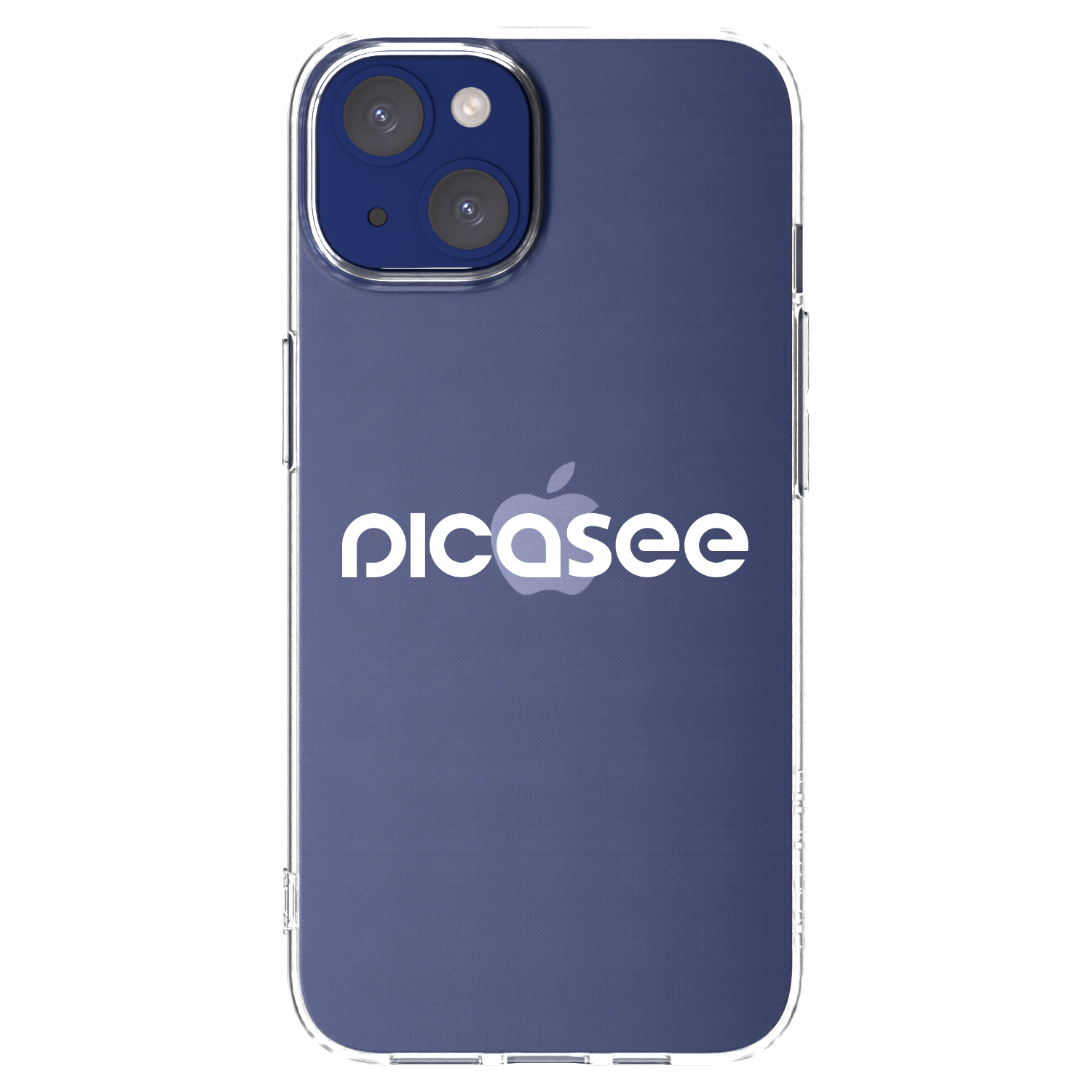 Silikónový prehľadný obal pre Apple iPhone 14 - Picasee - new logo - white