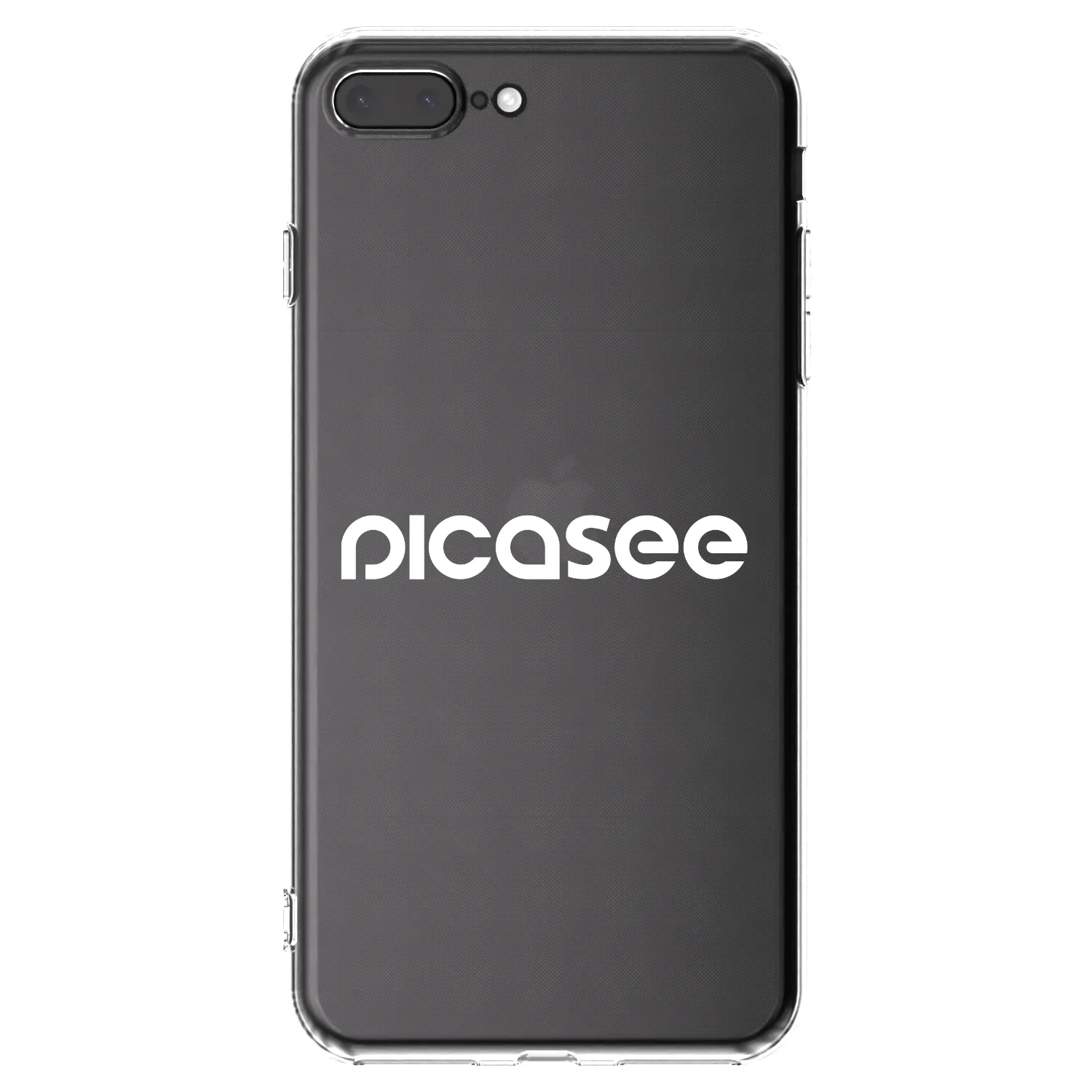 Picasee silikónový prehľadný obal pre Apple iPhone 8 Plus - Picasee - new logo - white