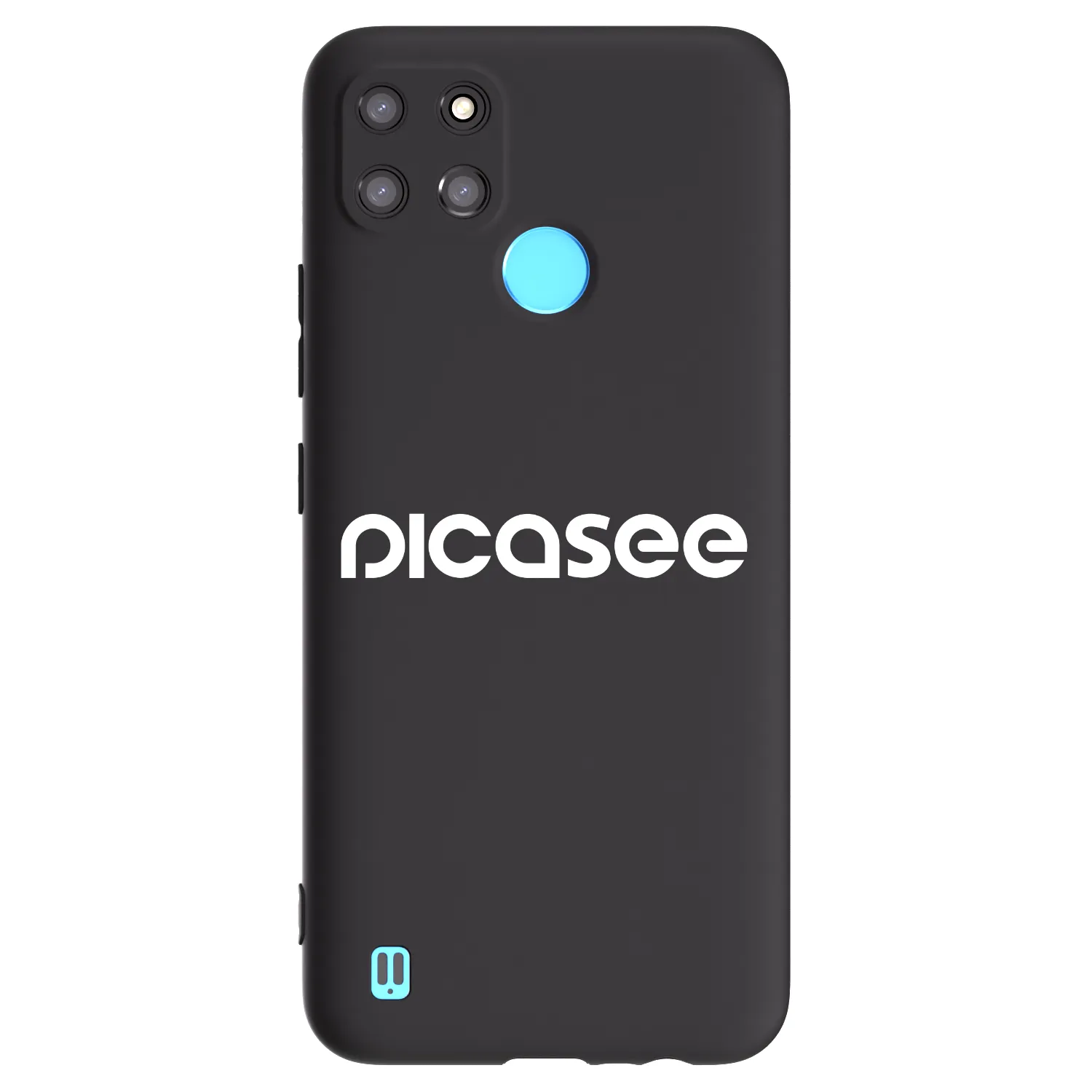 Picasee silikónový čierny obal pre Realme C21Y - Picasee - new logo - white