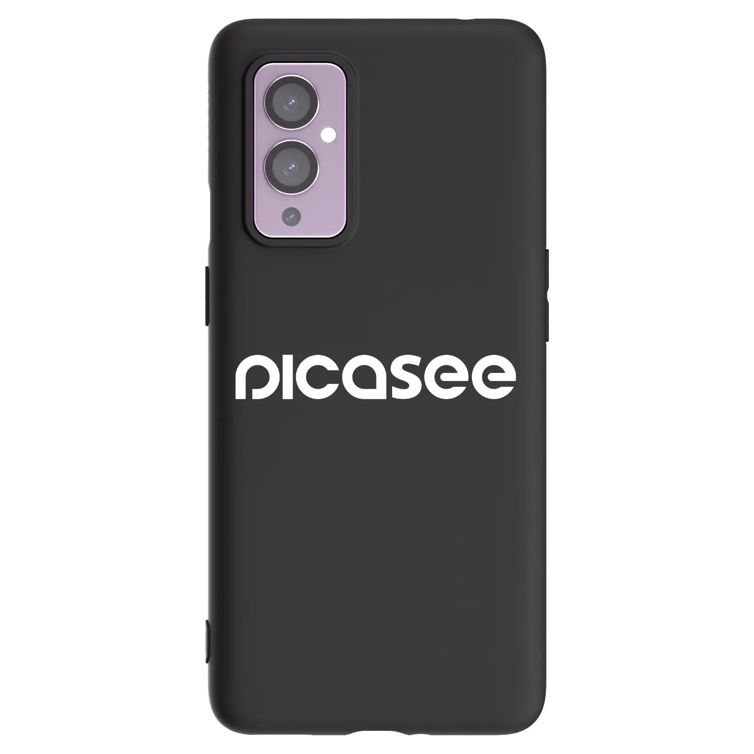 Picasee silikónový čierny obal pre OnePlus 9 - Picasee - new logo - white
