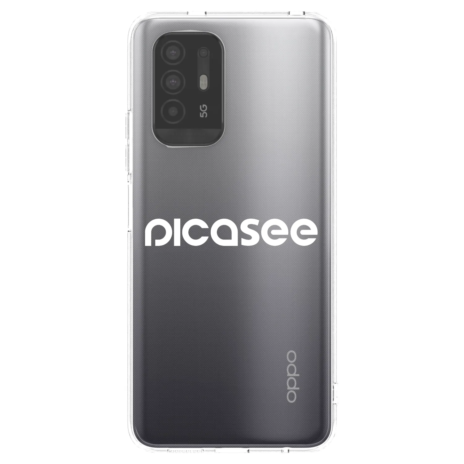 Picasee silikónový prehľadný obal pre OPPO A94 5G - Picasee - new logo - white