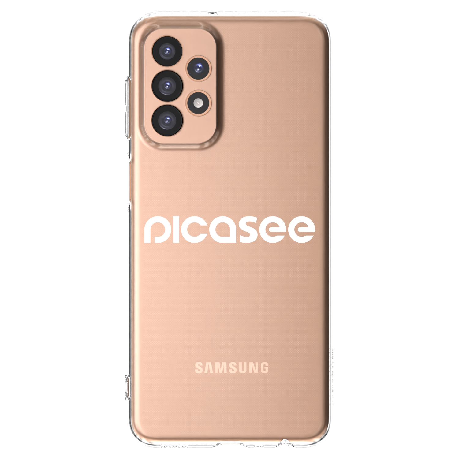Silikónový prehľadný obal pre Samsung Galaxy A23 A236B 5G - Picasee - new logo - white