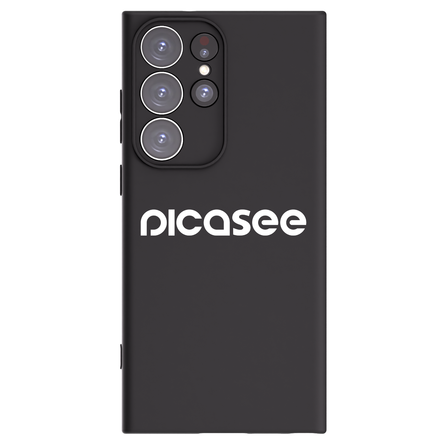 Picasee silikónový čierny obal pre Samsung Galaxy S23 Ultra 5G - Picasee - new logo - white