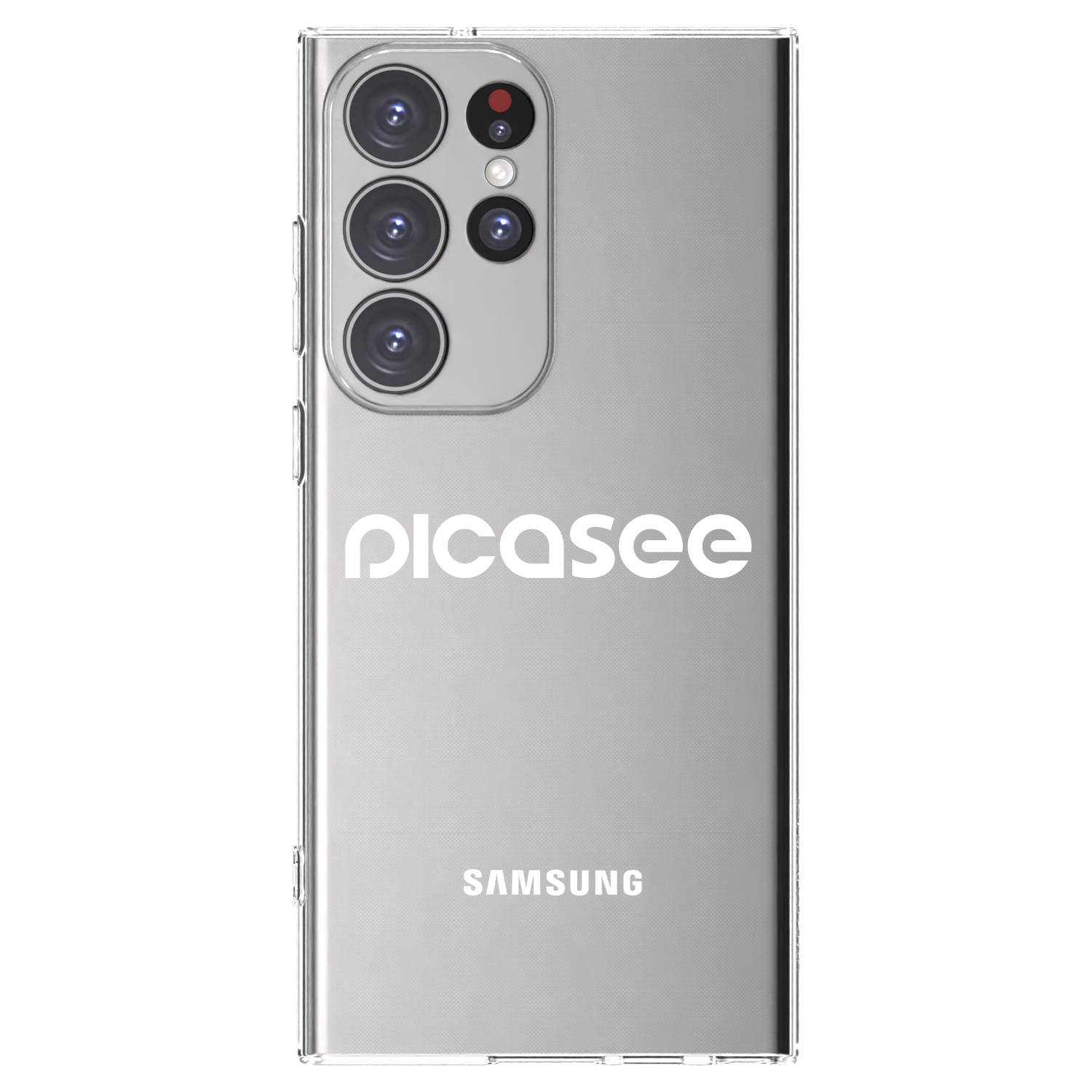 Picasee silikónový prehľadný obal pre Samsung Galaxy S23 Ultra 5G - Picasee - new logo - white