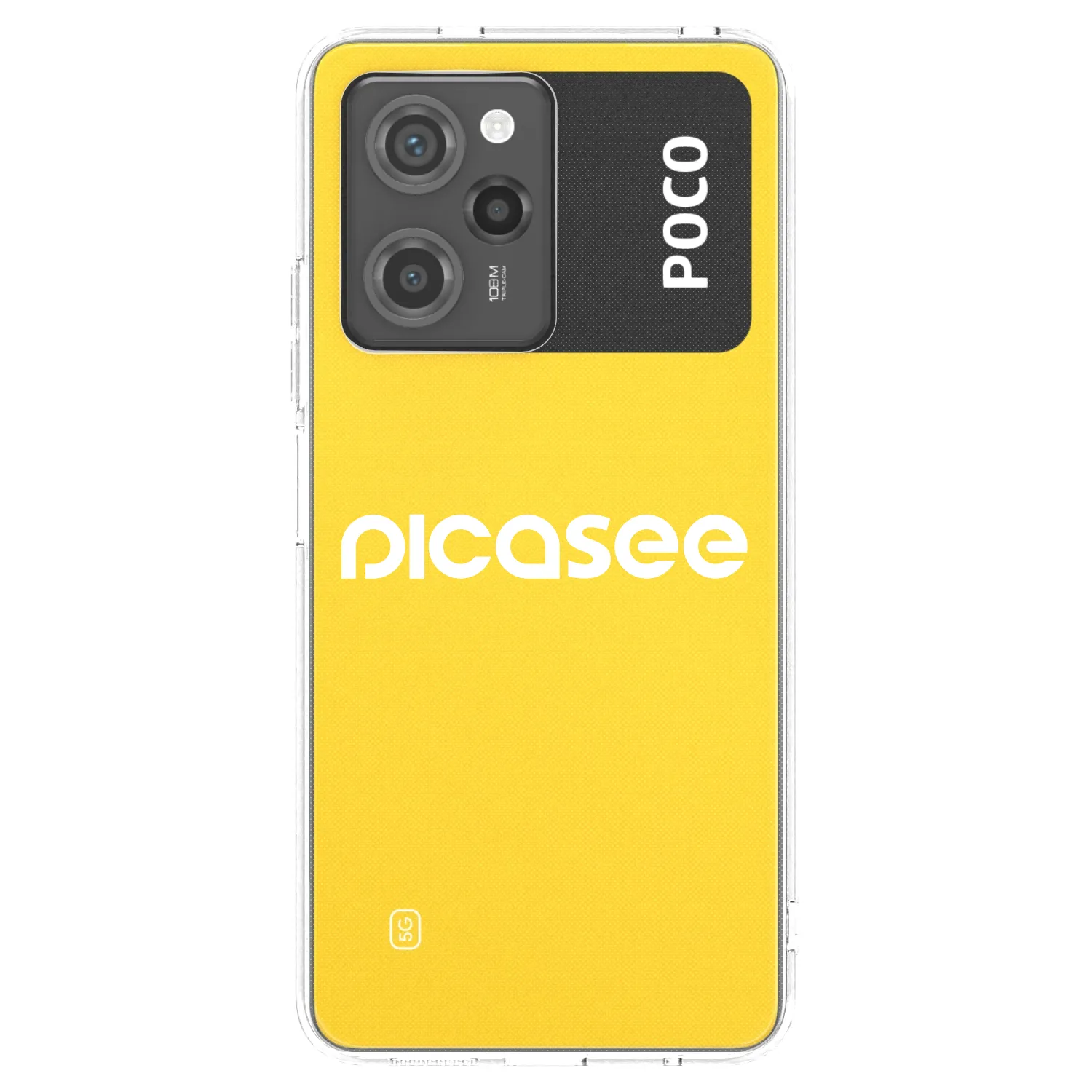 Picasee silikónový prehľadný obal pre Xiaomi Poco X5 Pro - Picasee - new logo - white