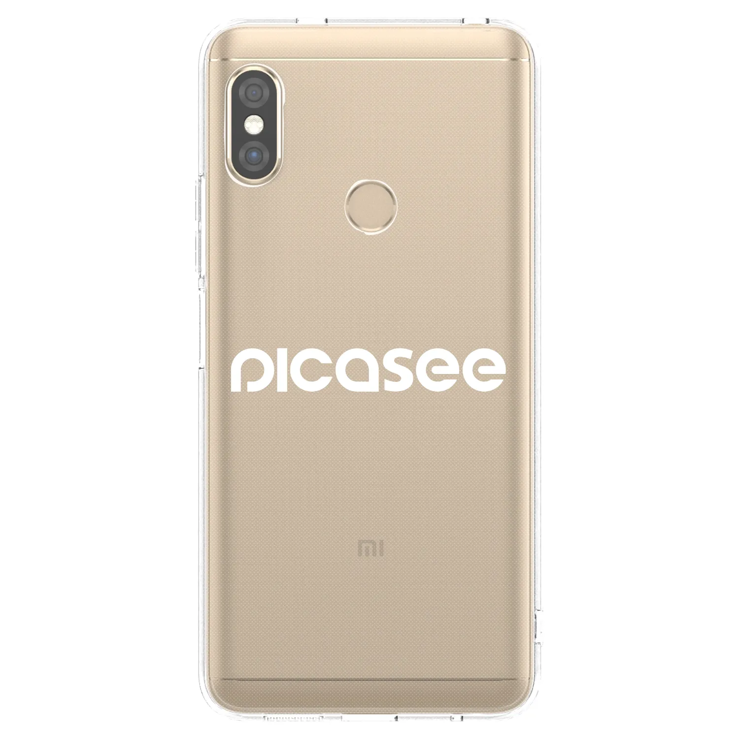Silikónový prehľadný obal pre Xiaomi Redmi Note 5 Global - Picasee - new logo - white