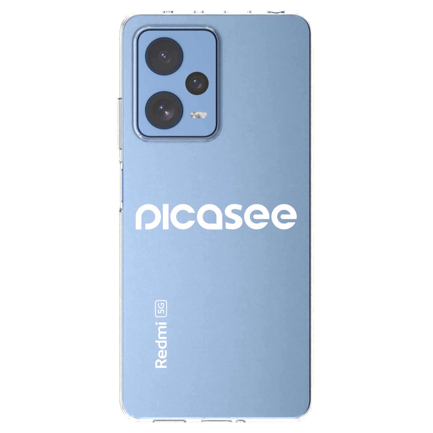 Picasee silikónový prehľadný obal pre Xiaomi Redmi Note 12 Pro 5G - Picasee - new logo - white