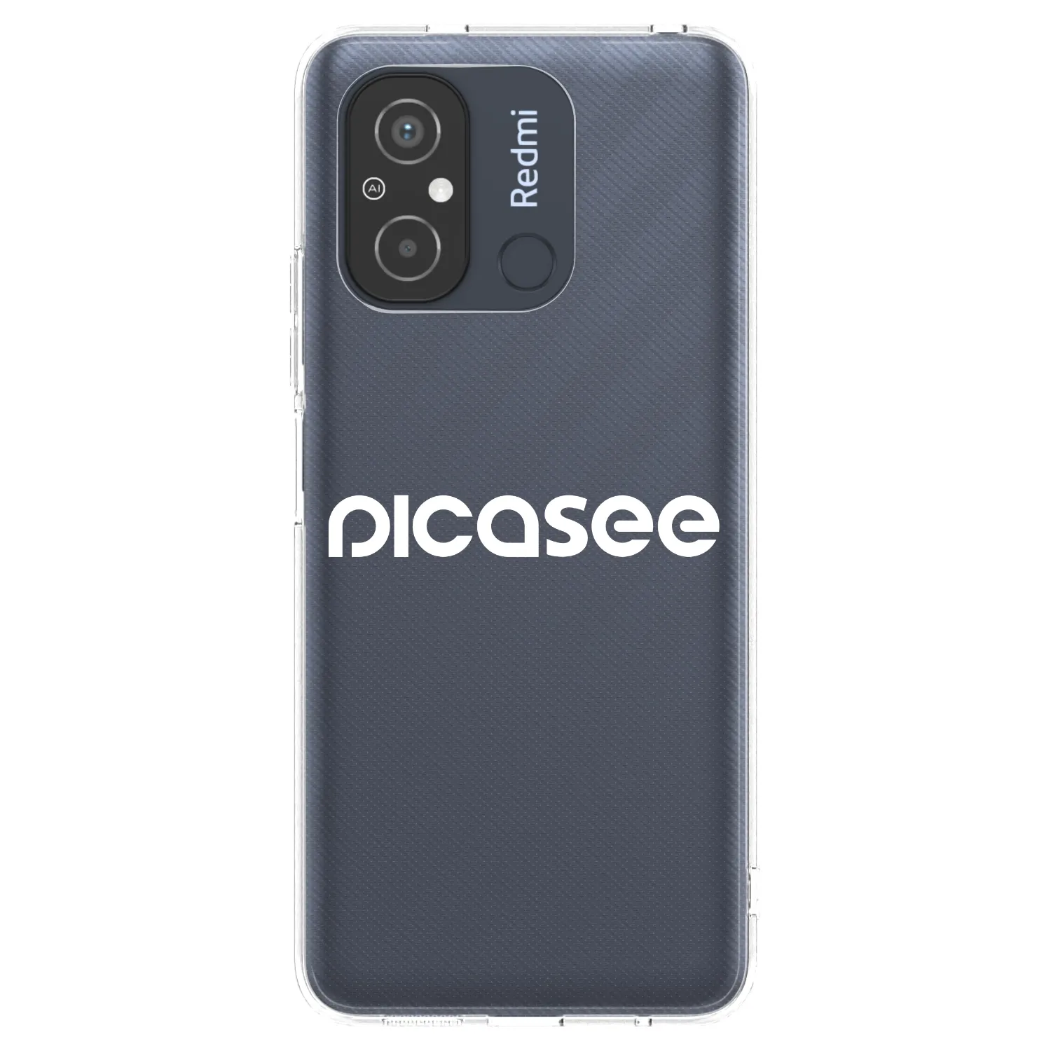 Picasee silikónový prehľadný obal pre Xiaomi Redmi 12C - Picasee - new logo - white