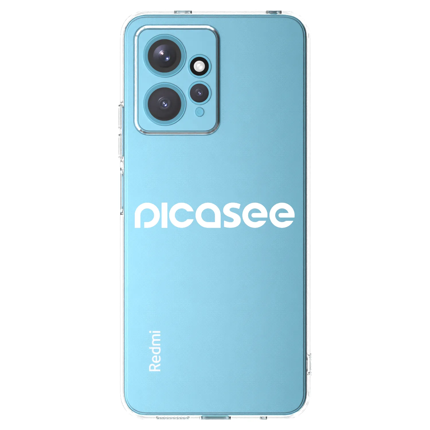 Picasee silikónový prehľadný obal pre Xiaomi Redmi Note 12 4G - Picasee - new logo - white