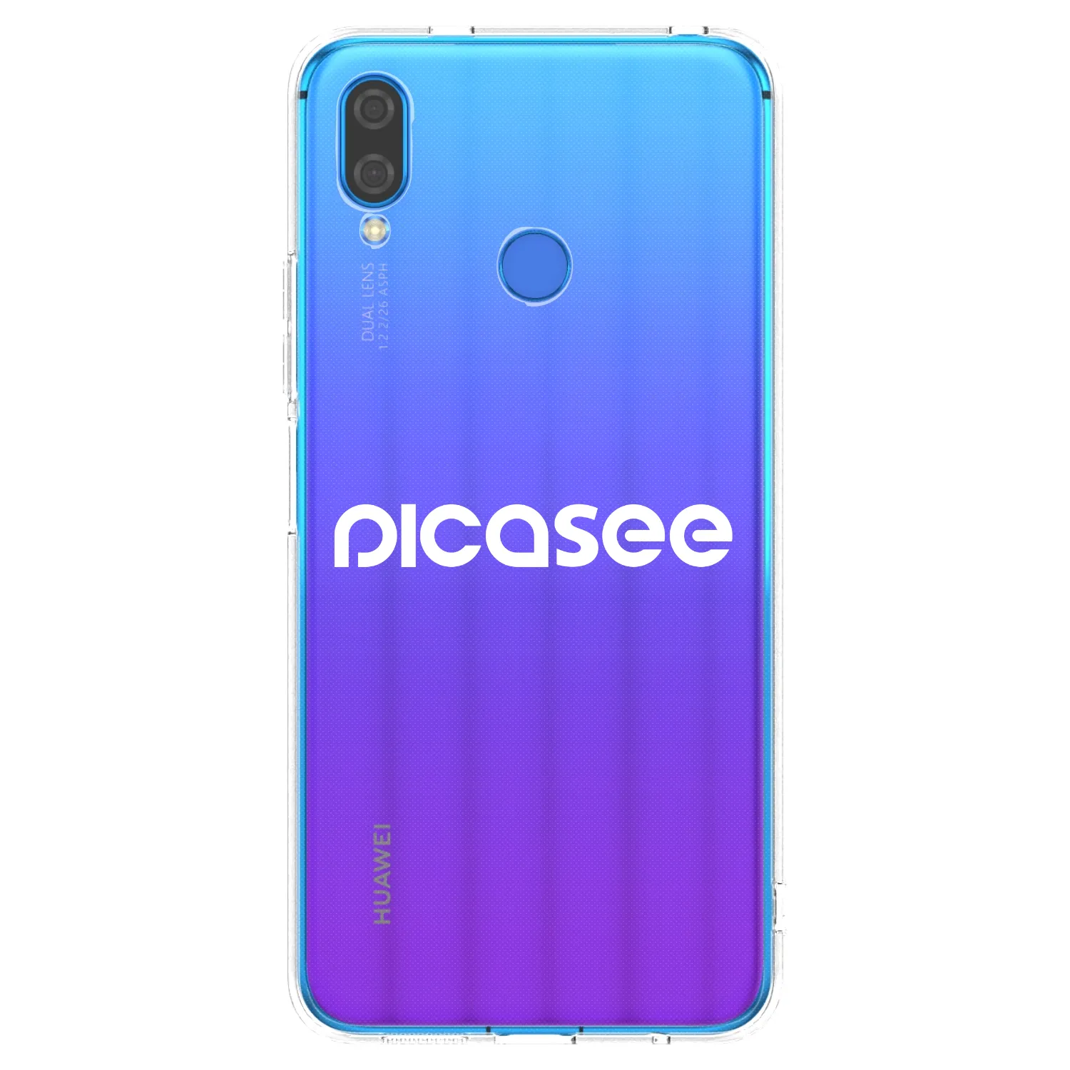Silikónový prehľadný obal pre Huawei Nova 3i - Picasee - new logo - white