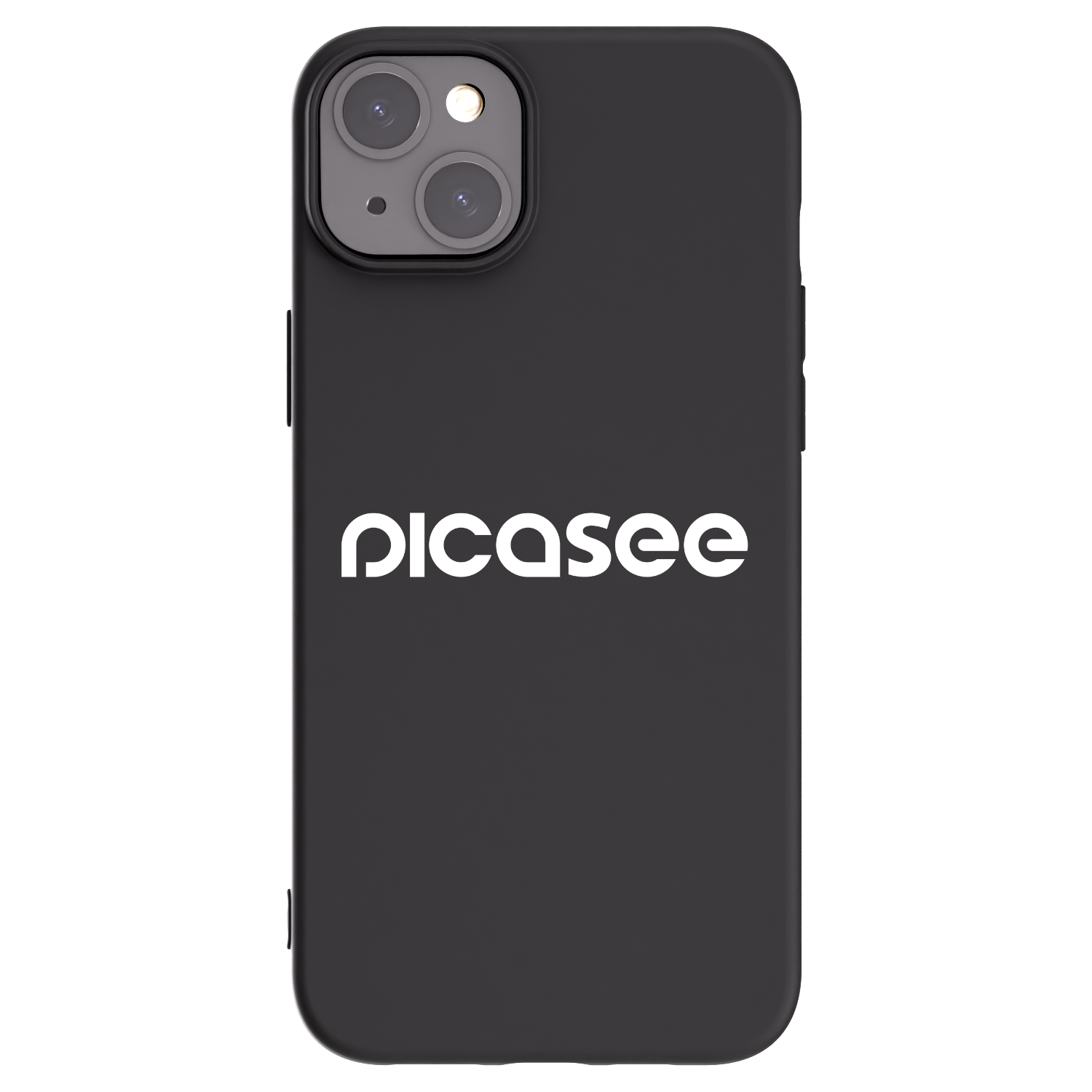 Silikónový čierny obal pre Apple iPhone 15 Plus - Picasee - new logo - white