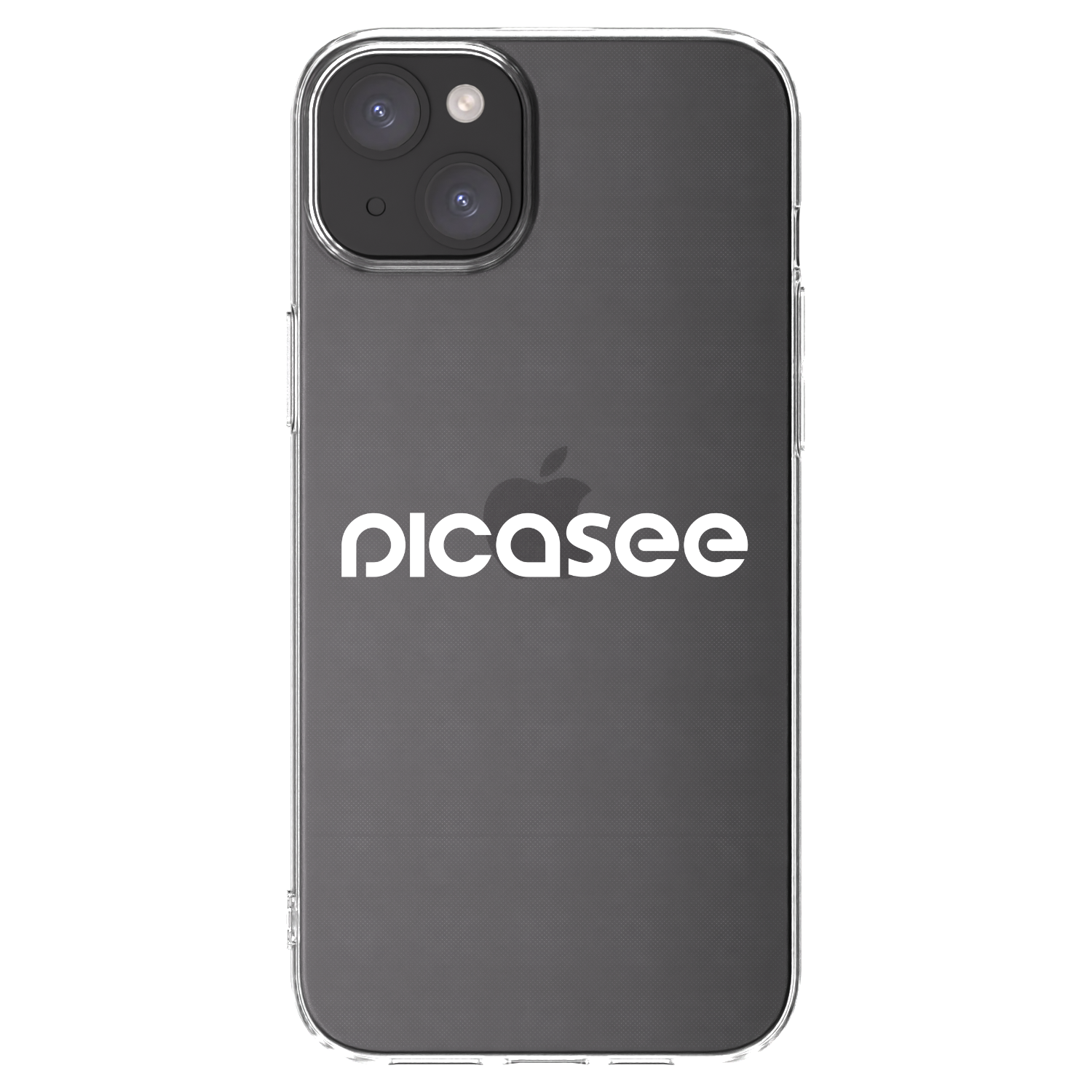 Silikónový prehľadný obal pre Apple iPhone 15 Plus - Picasee - new logo - white