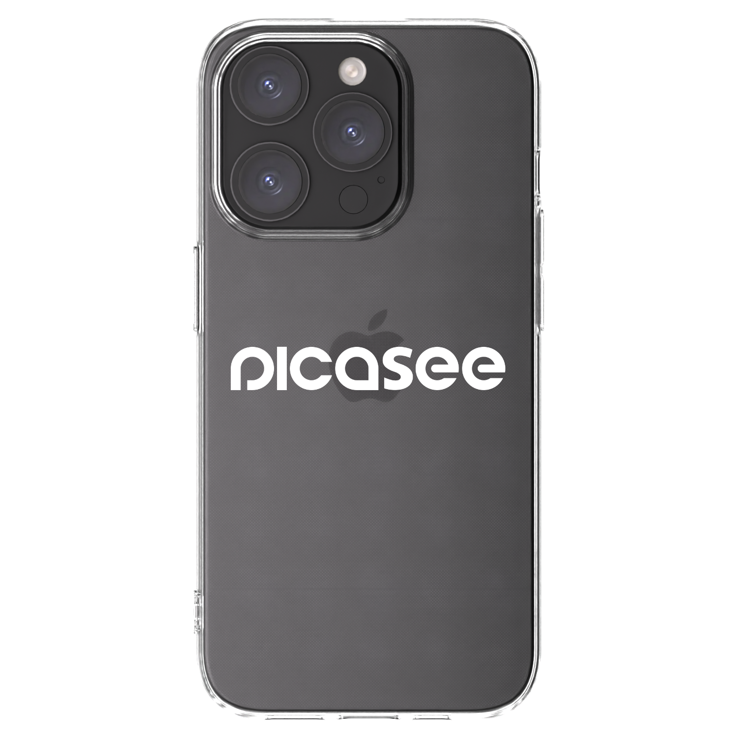Silikónový prehľadný obal pre Apple iPhone 15 Pro - Picasee - new logo - white