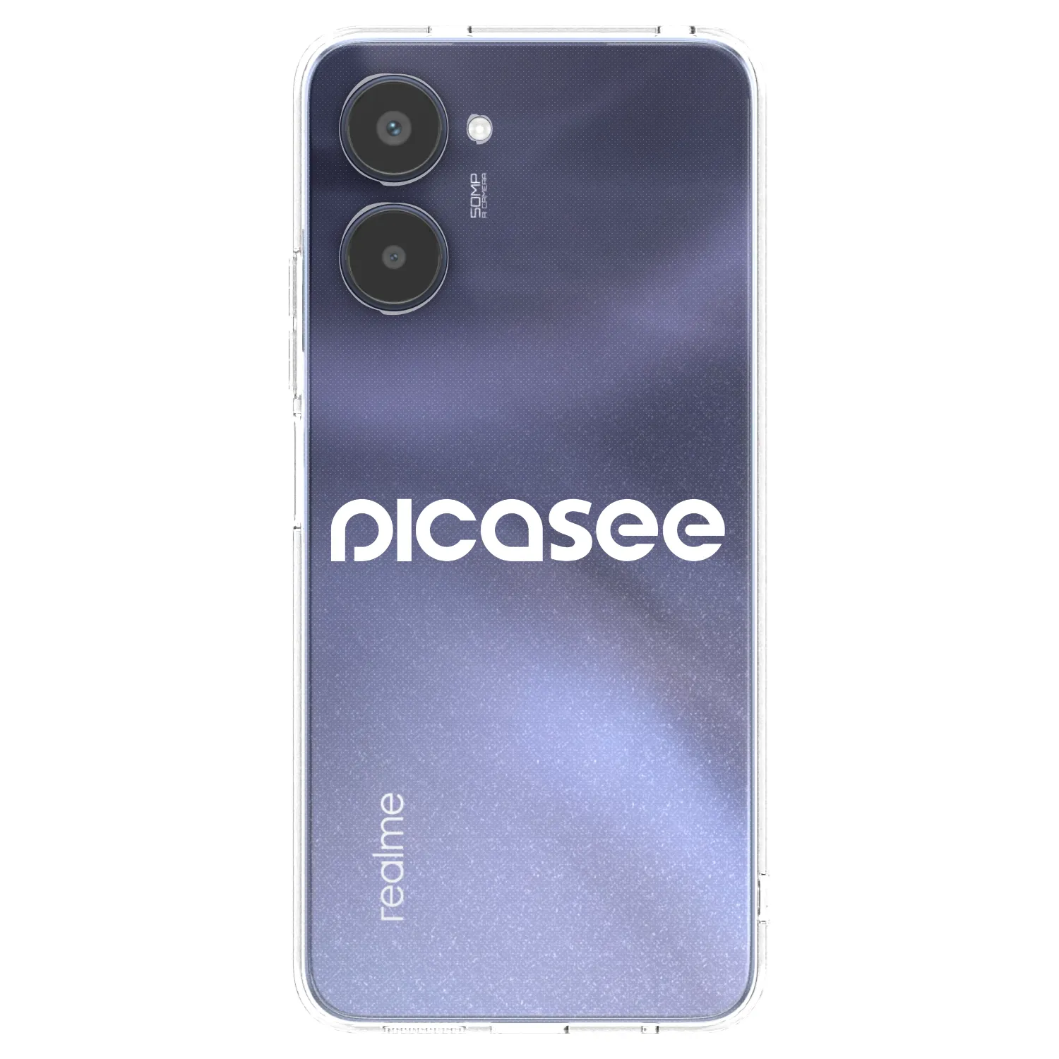 Picasee silikónový prehľadný obal pre Realme 10 4G - Picasee - new logo - white