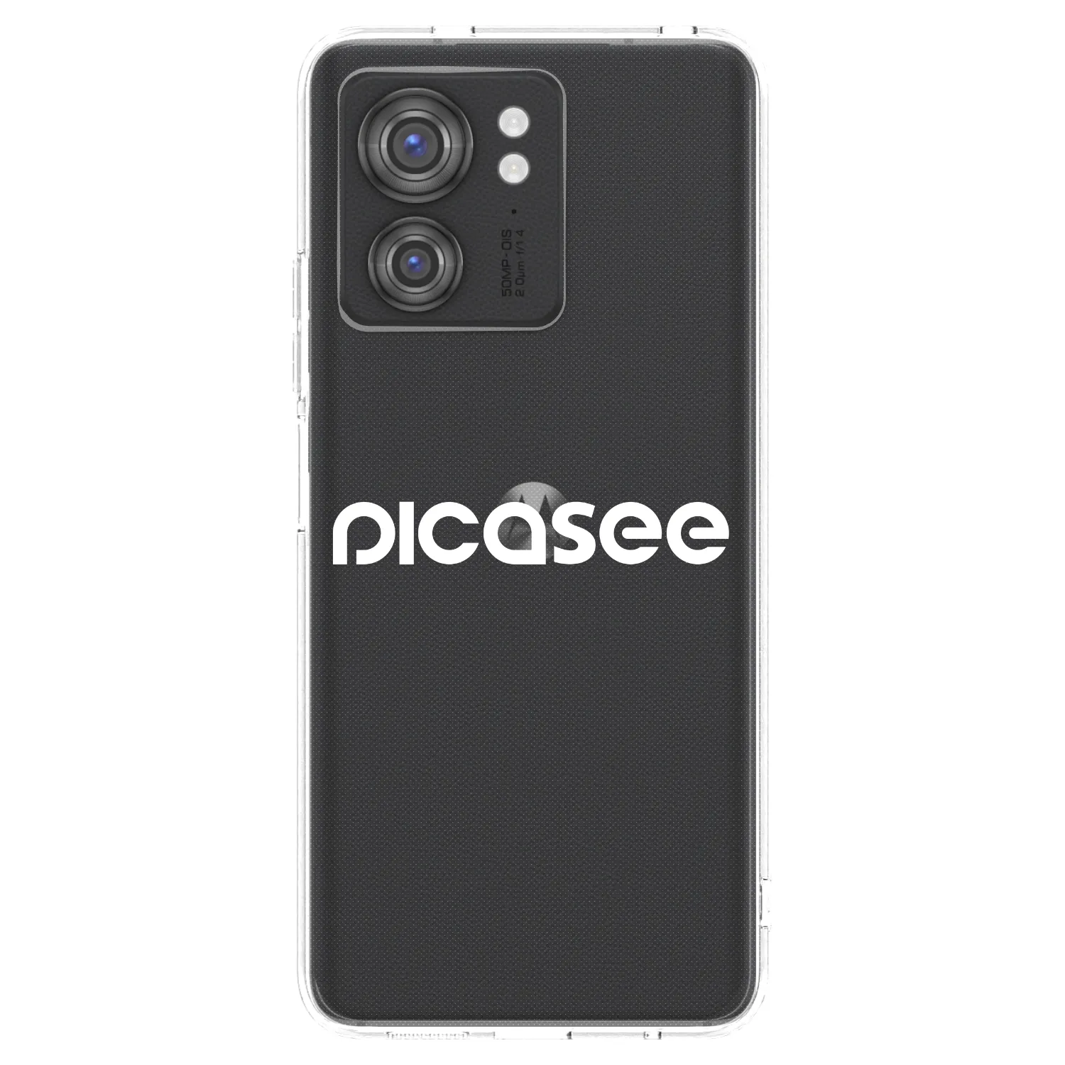 Picasee silikónový prehľadný obal pre Motorola Edge 40 - Picasee - new logo - white