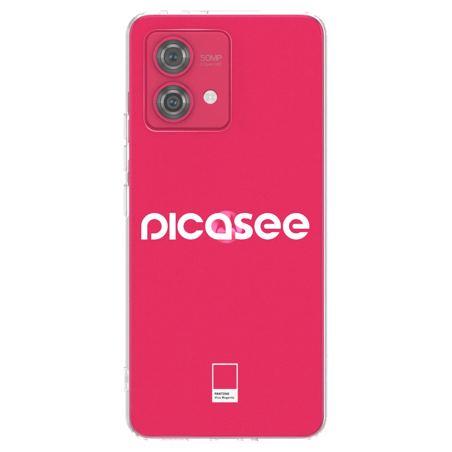 Silikónový prehľadný obal pre Motorola Moto G84 5G - Picasee - new logo - white