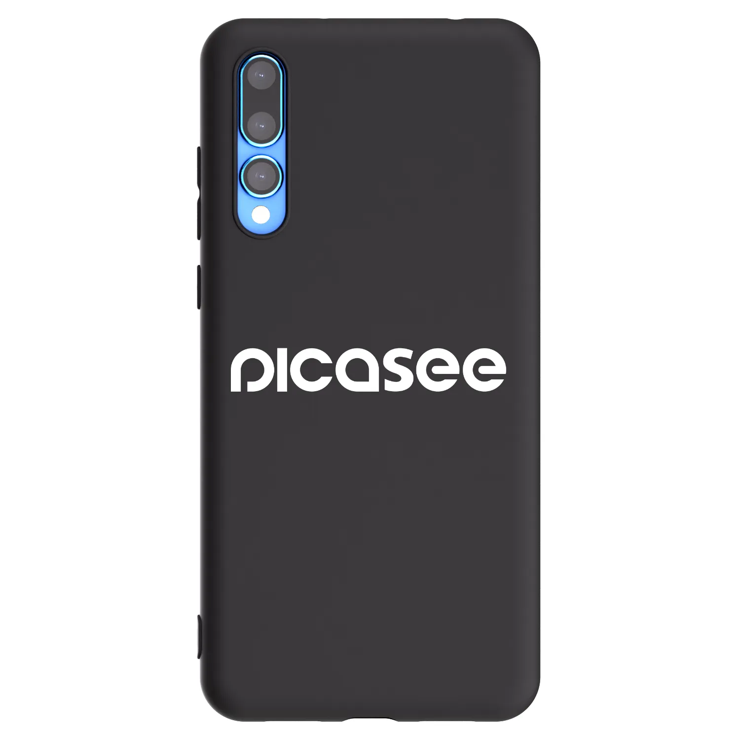 Picasee silikónový čierny obal pre Huawei P20 Pro - Picasee - new logo - white