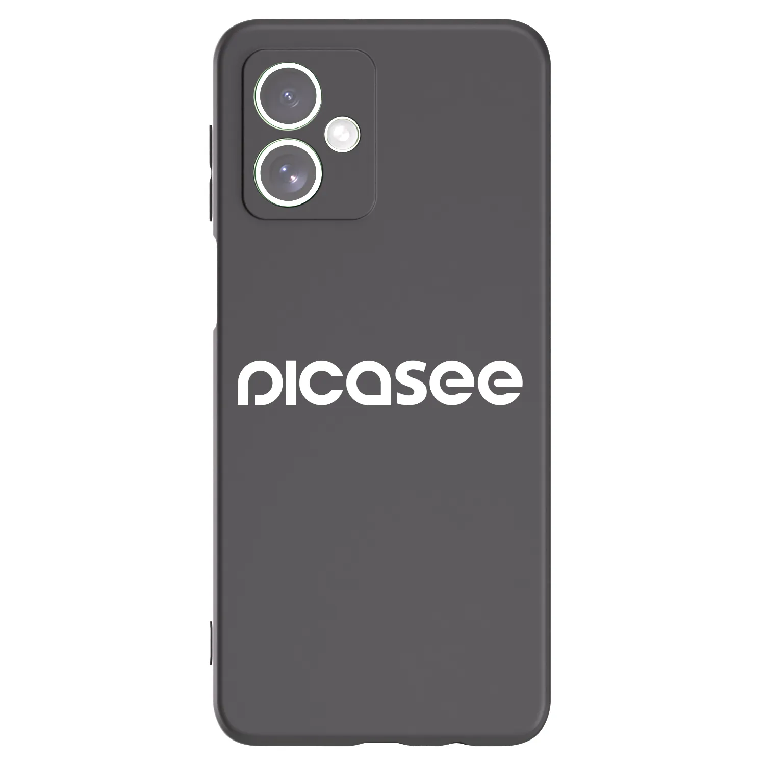 Silikónový čierny obal pre Motorola Moto G54 5G - Picasee - new logo - white